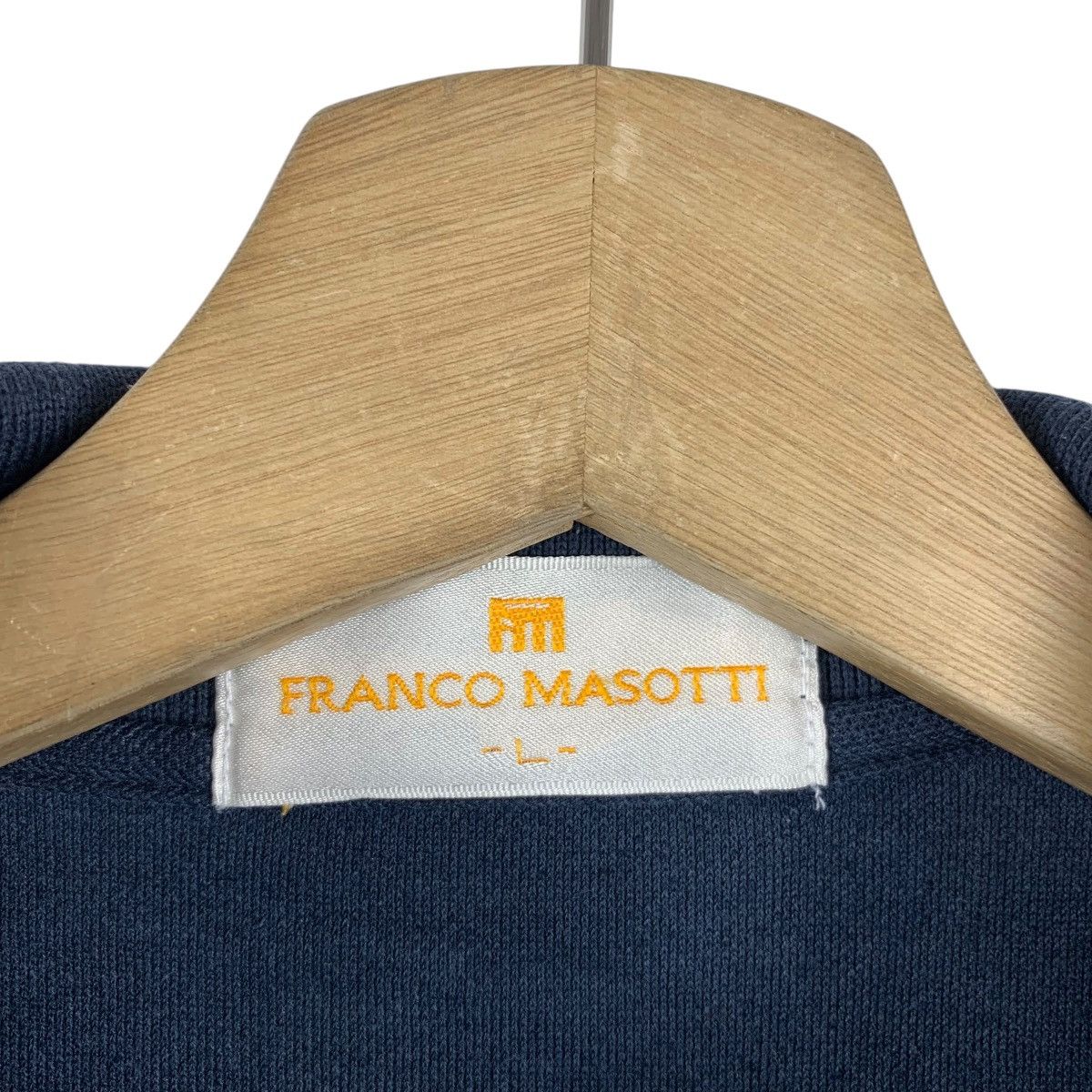 Vintage Vintage FRANCO MASOTTI ITALY Crest Logo Polo Tee Shirt Top Size US L / EU 52-54 / 3 - 7 Thumbnail
