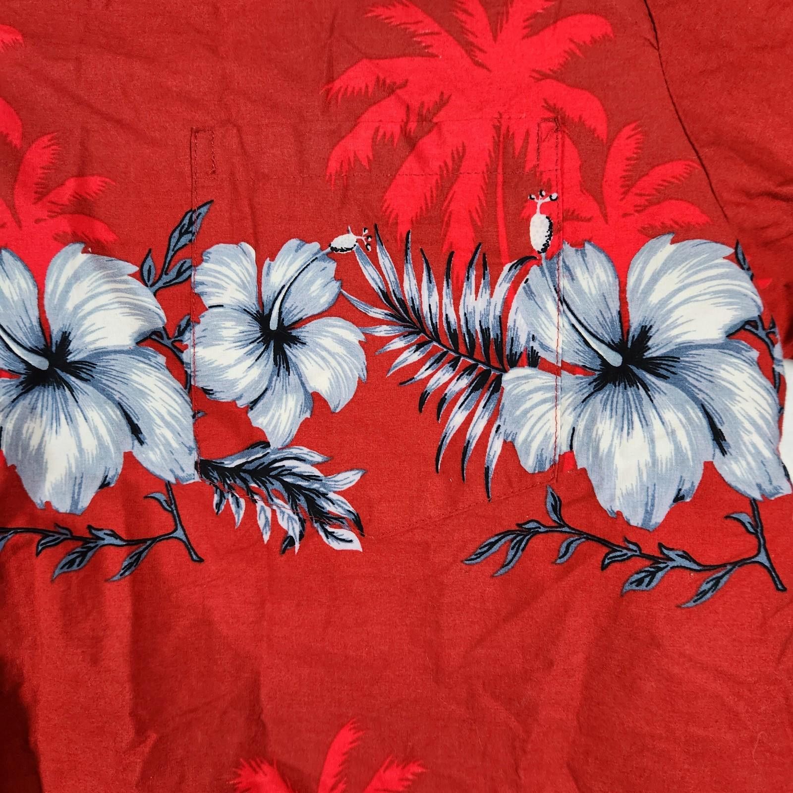 Designer Ali'i Fashions Hawaiian Shirt Red Floral Mens Size XL Size US XL / EU 56 / 4 - 2 Thumbnail