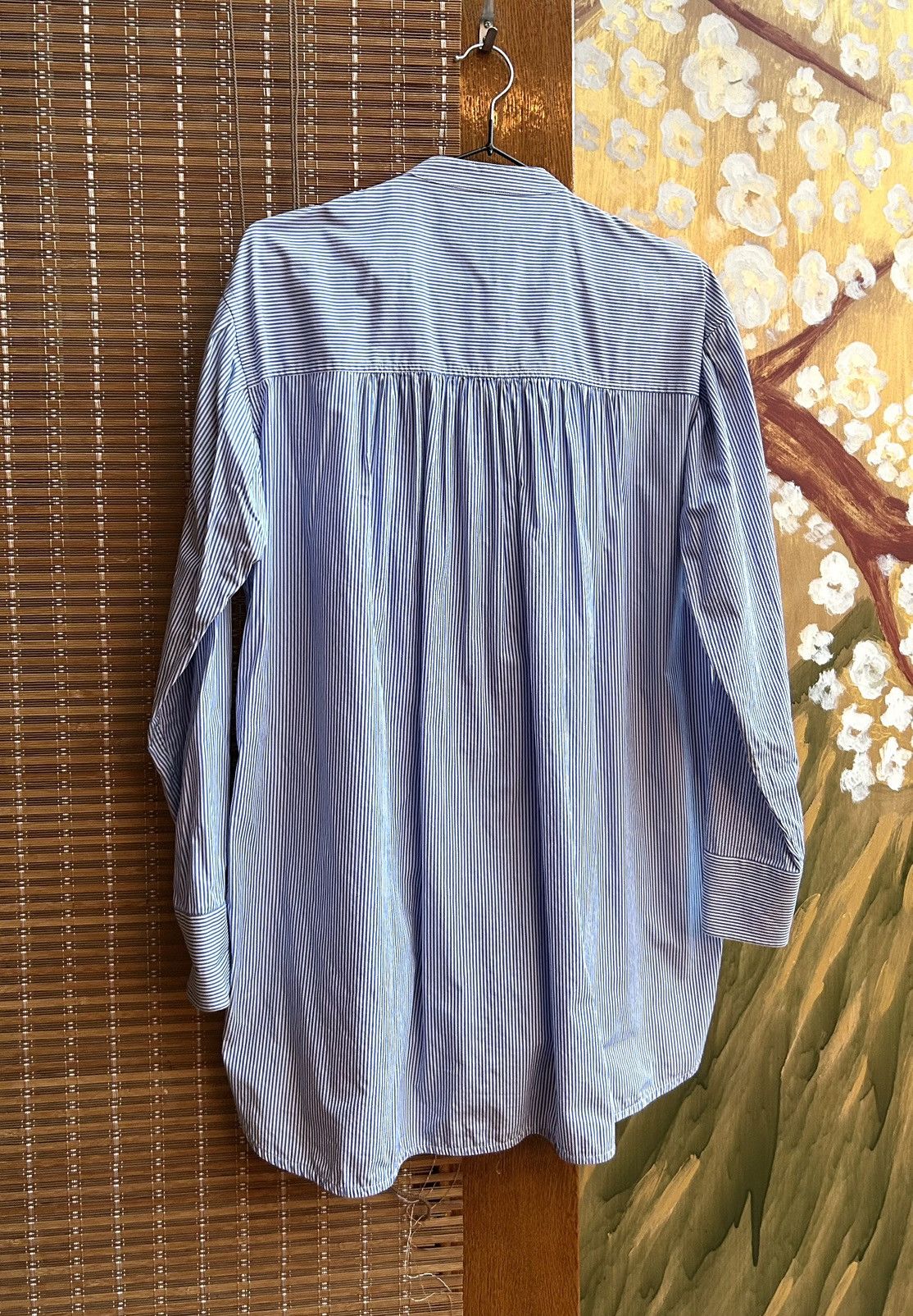 Loewe Loewe Asymmetrical Two Tone Striped Tuxedo Button-Up Shirt Size XS / US 0-2 / IT 36-38 - 2 Thumbnail