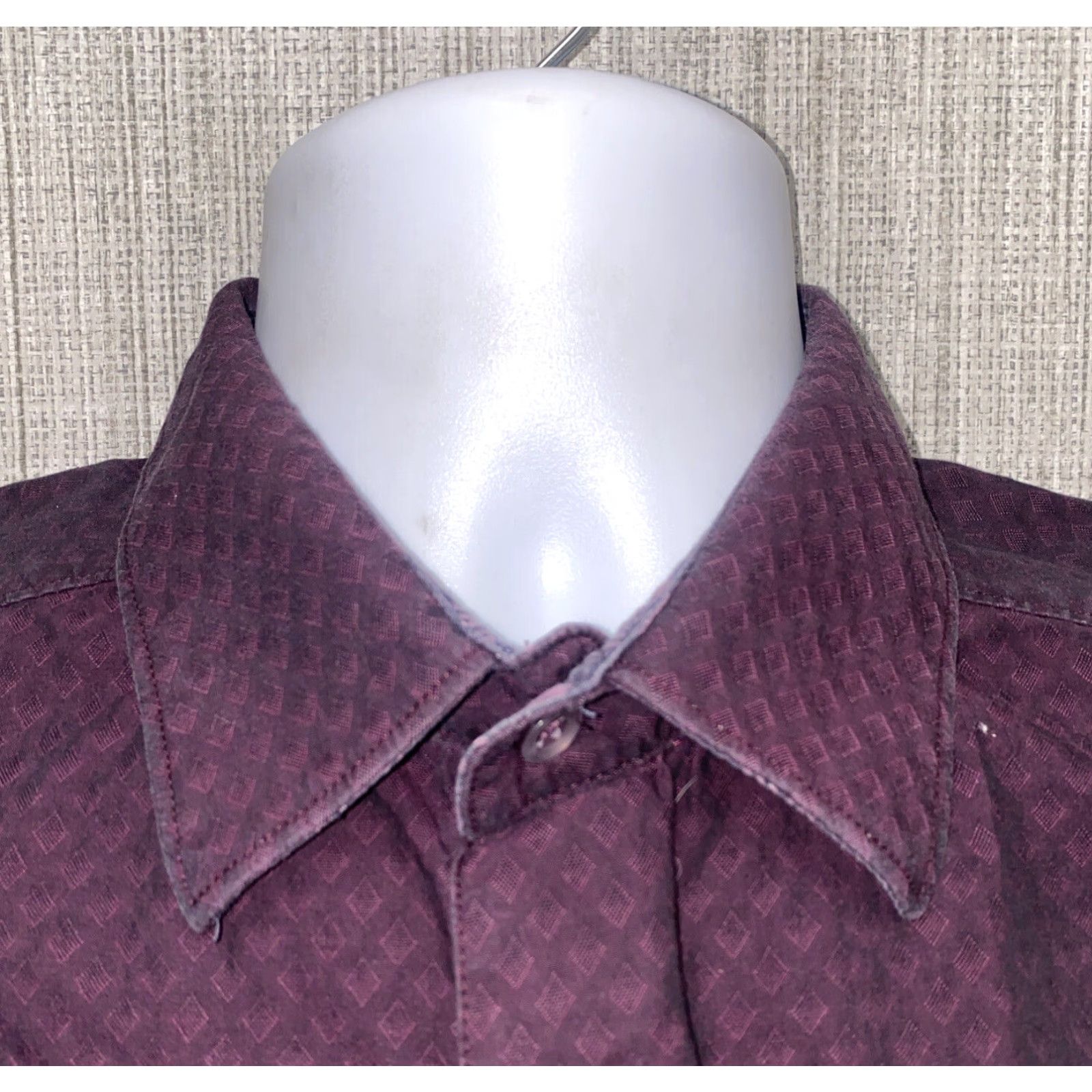 Robert Graham Robert Graham Shirt Mens Long Sleeve Button-Front Collared Purple Size M Size US M / EU 48-50 / 2 - 3 Thumbnail