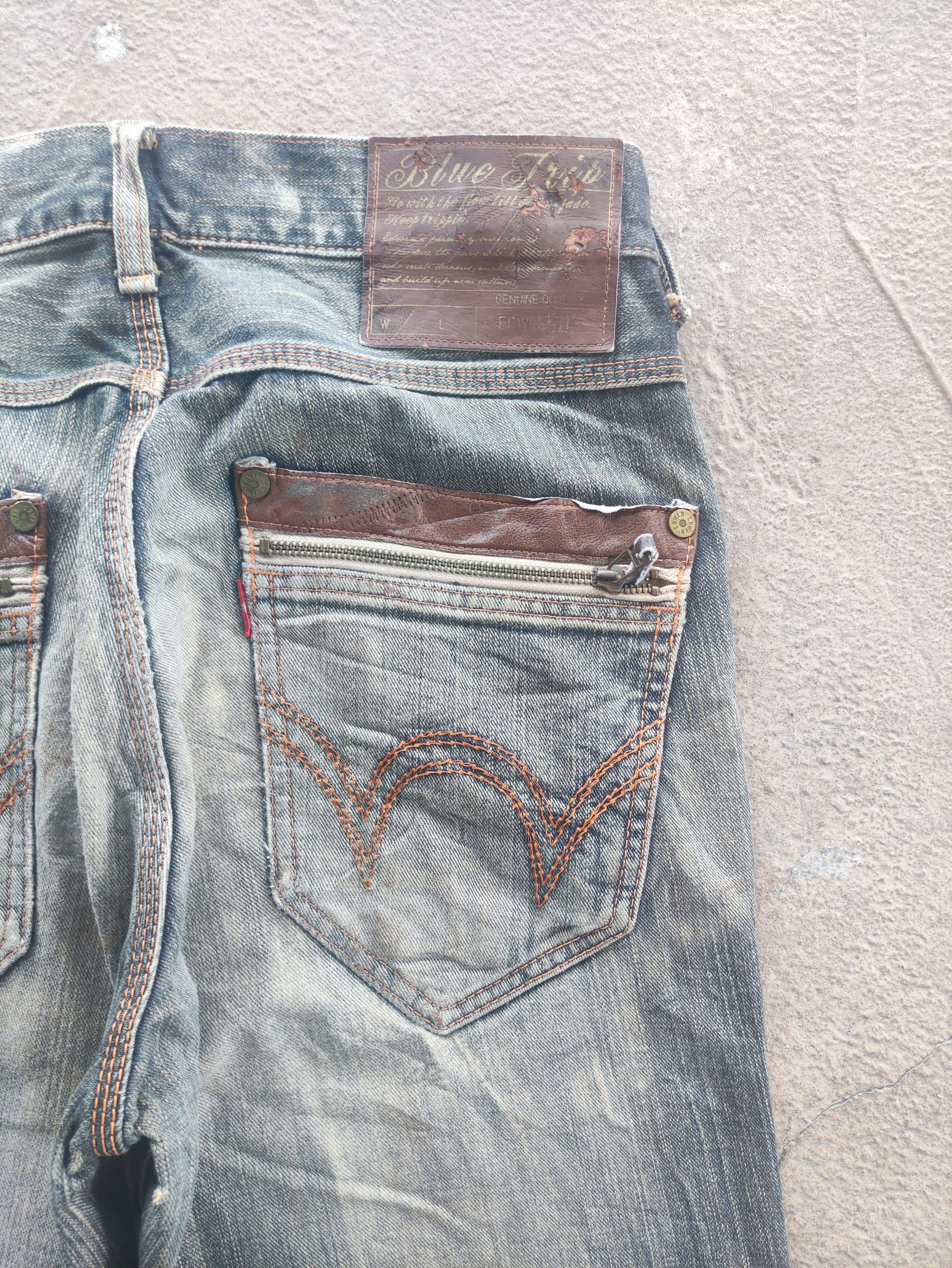 Edwin Vintage Edwin Baggy Distress Faded Denim Pants Size US 36 / EU 52 - 12 Thumbnail