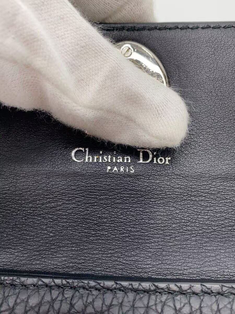 Dior Dior Leather Bi-Fold Wallet Black Size ONE SIZE - 3 Thumbnail