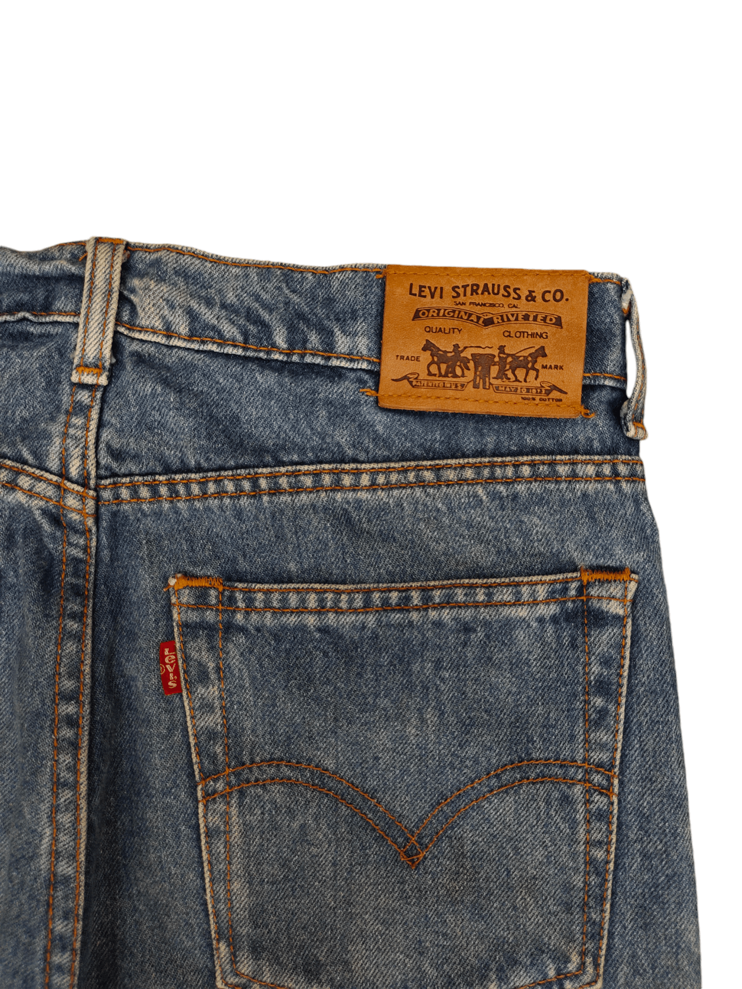 If Six Was Nine Vintage Y2k Levis 525 Sand Wash Denim Jeans Size US 30 / EU 46 - 15 Thumbnail