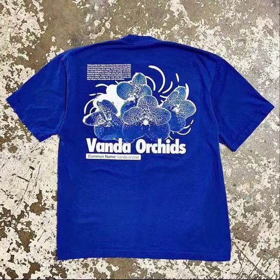 VIBE Blue retro floral print tee Size US L / EU 52-54 / 3 - 1 Thumbnail