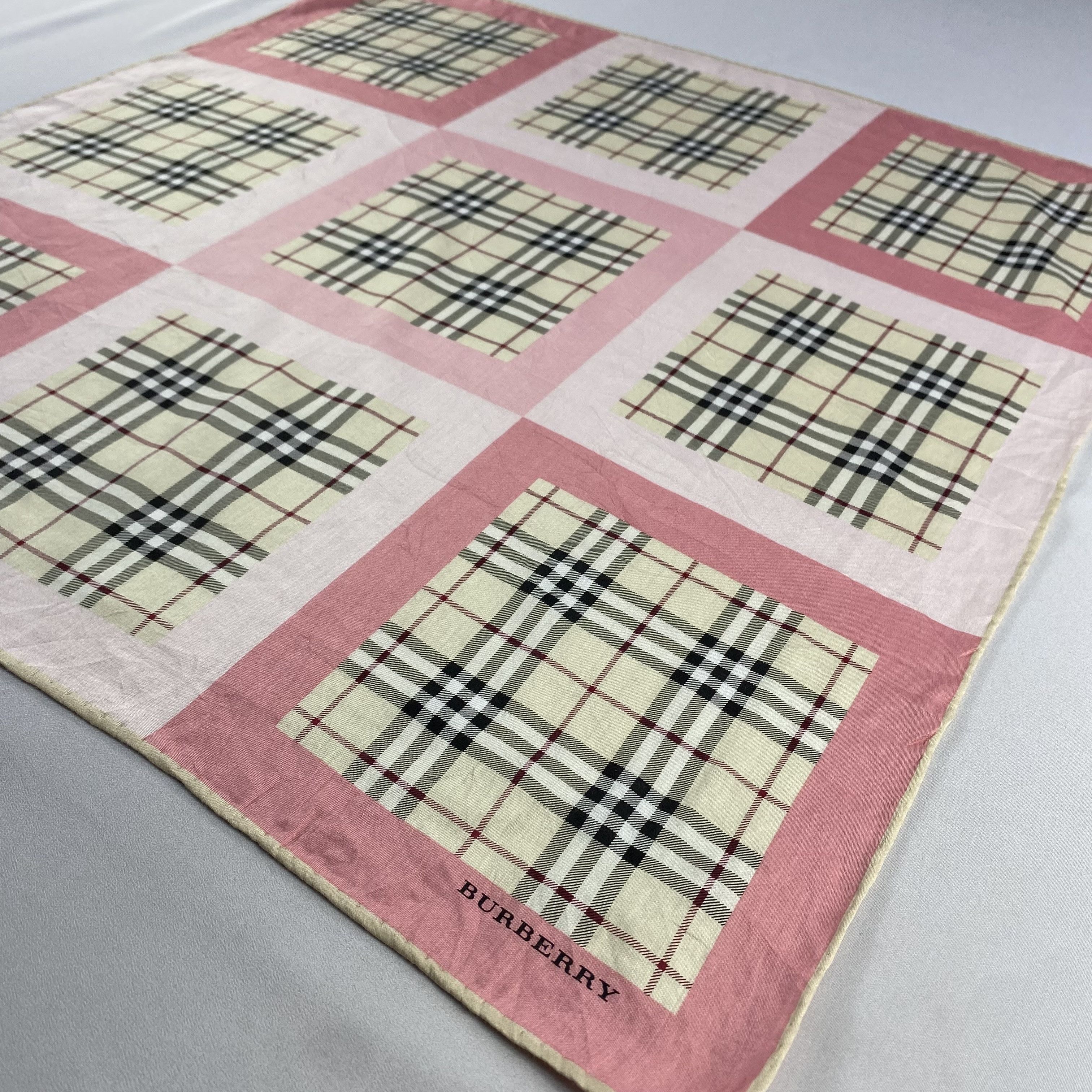 Burberry × Vintage Burberry Handkerchief / Neckerchief / Bandana-P1279 Size ONE SIZE - 2 Thumbnail