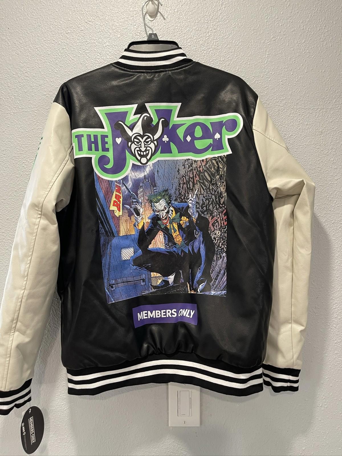 Members Only Members Only Batman Joker Varsity Jacket M Size ONE SIZE - 2 Thumbnail