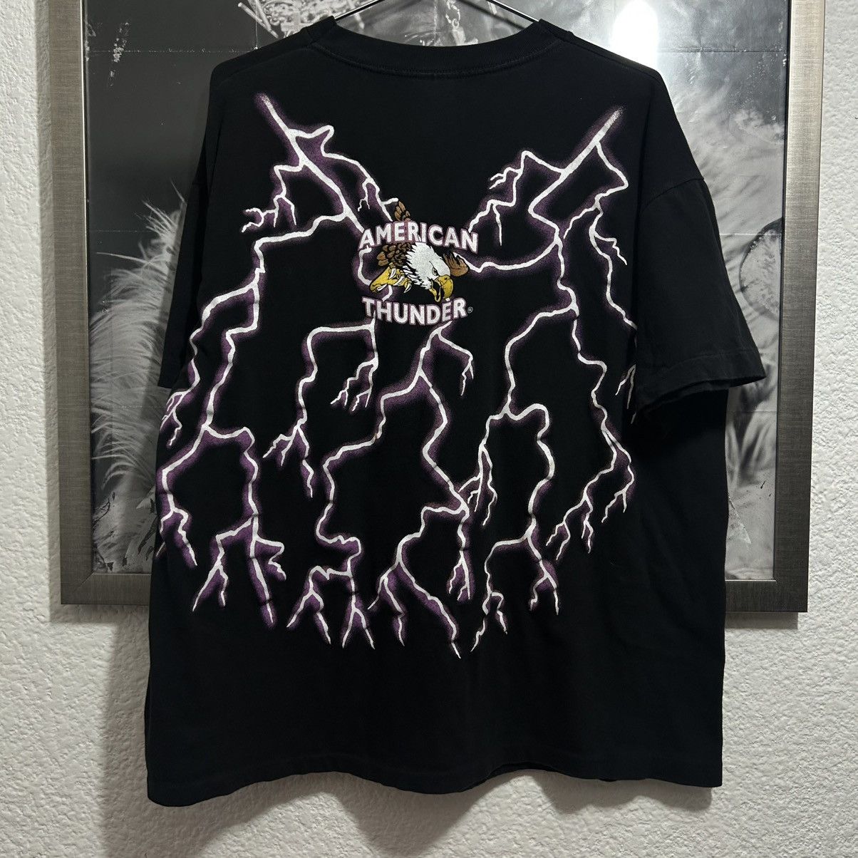 Vintage AMERICAN THUNDER UNICORN SHIRT 1990’s Size US XL / EU 56 / 4 - 4 Thumbnail