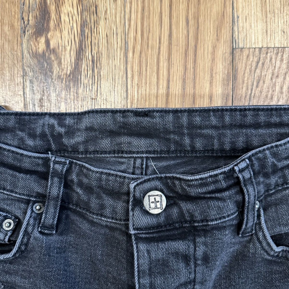 Ksubi Ksubi Knee Patched Faded Black Denim Jeans Size 32 Size US 32 / EU 48 - 3 Thumbnail