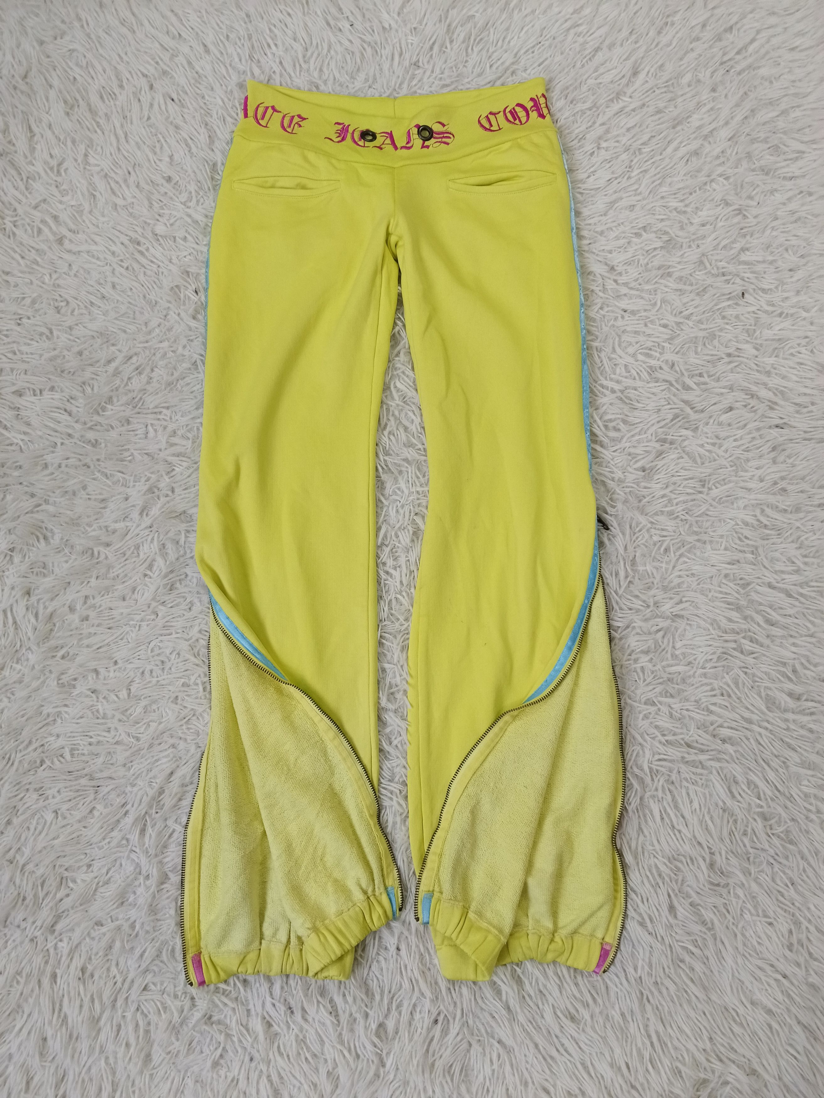 Versace Jeans Couture VERSACE YELLOW FLORESCENT JOGGER Size 27" / US 4 / IT 40 - 1 Thumbnail