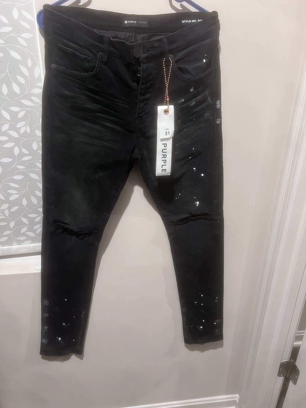 Purple brand P001 Black Resin Knee Split - www.rajagirimanappuram.com