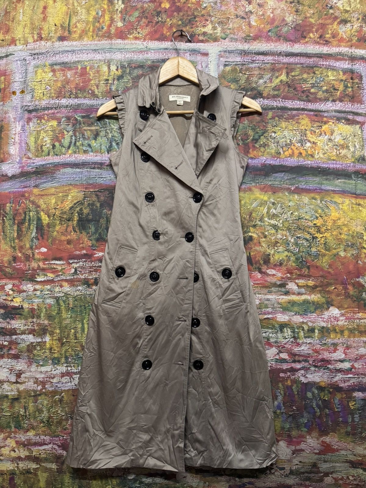 Burberry Burberry Sleeveless Trench Dress Size S / US 4 / IT 40 - 4 Thumbnail