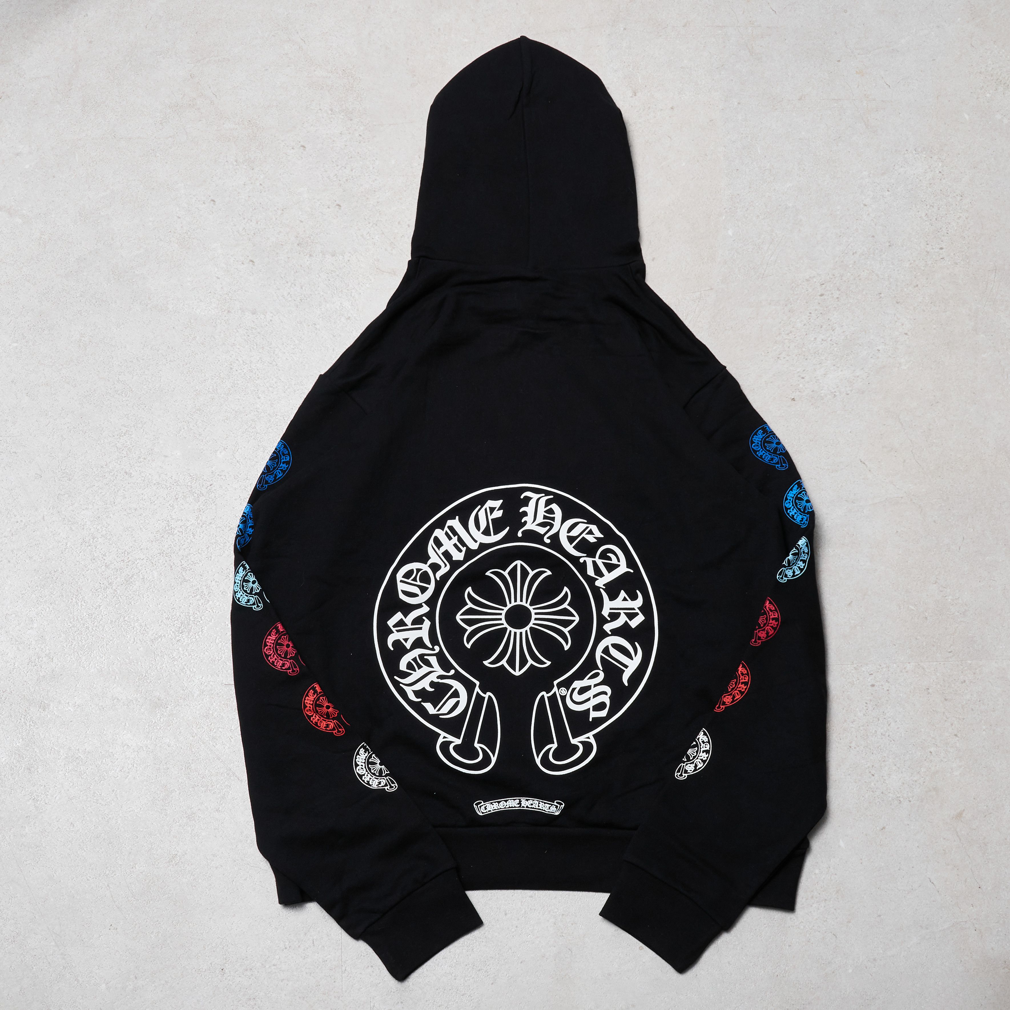 Chrome Hearts CHROME HEARTS Multi Color Horseshoe Logo Zip Up Hoodie BLACK Size US L / EU 52-54 / 3 - 2 Thumbnail