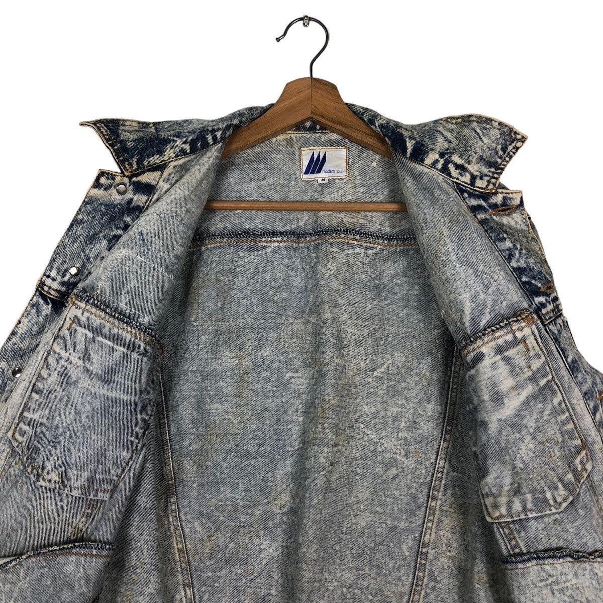 Japanese Brand 🔥Vintage Trucker Denim Jacket Biker Modern House Japan Size US M / EU 48-50 / 2 - 18 Thumbnail