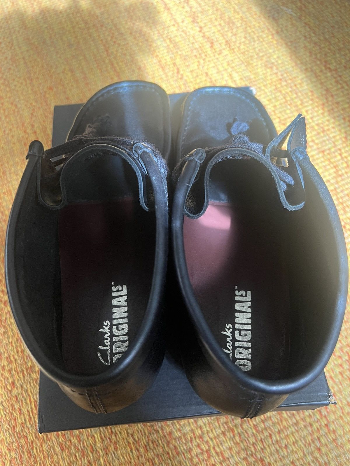 Clarks Clarks Wallabee Originals Black Leather Size US 10.5 / EU 43-44 - 5 Thumbnail