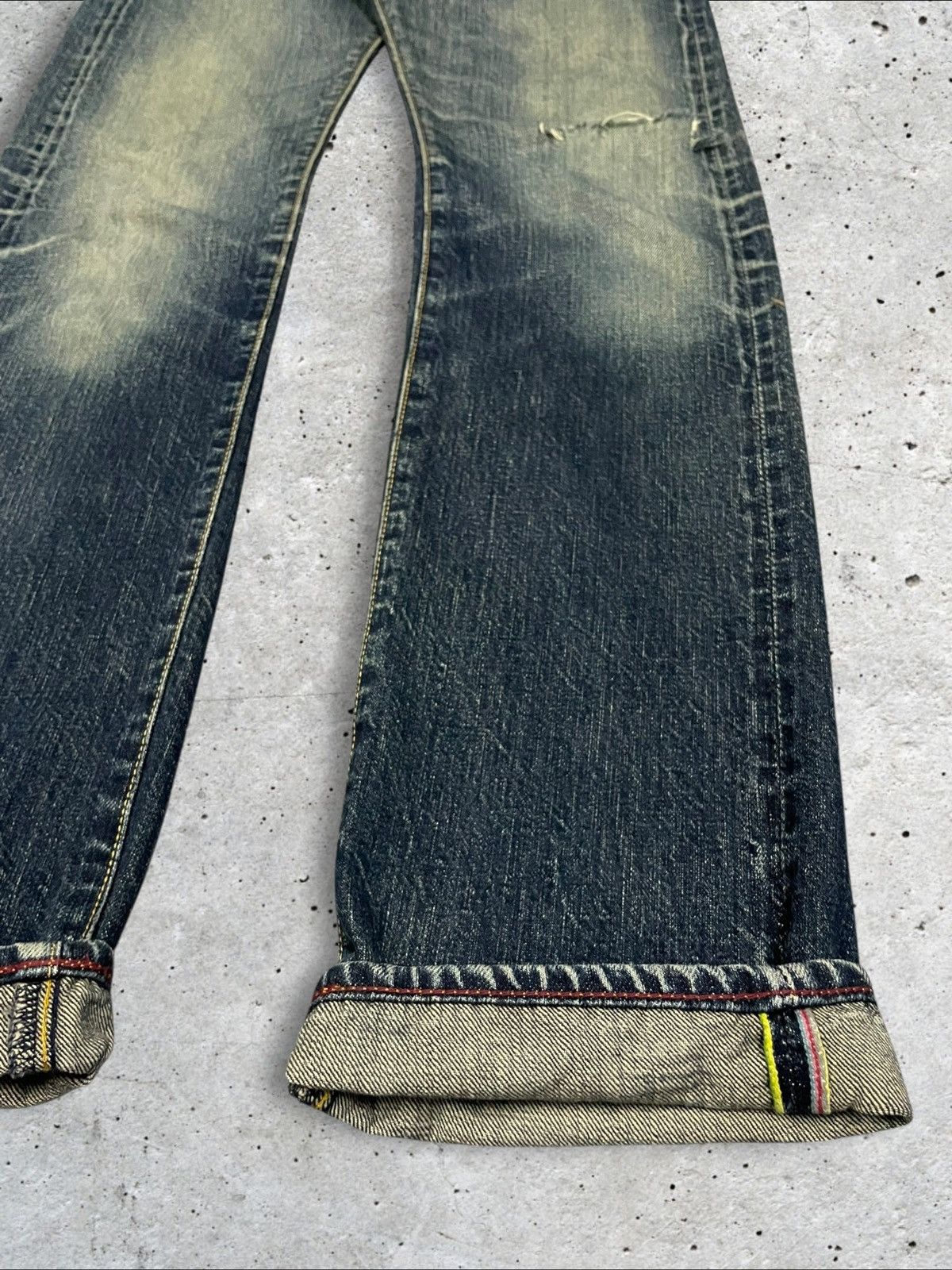 Paul Smith Paul Smith Red Ear Crazy Denim Selvedge Red Devil Torn Jeans Size US 30 / EU 46 - 6 Thumbnail