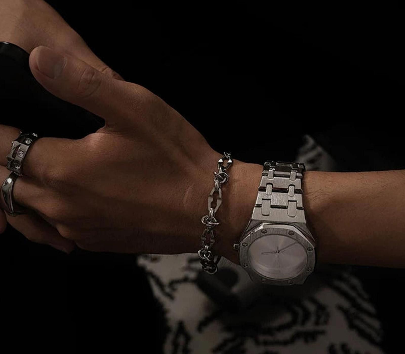 Jewelry Thorn-Knot Metal Chain Bracelet | Adjustable Unisex Size ONE SIZE - 5 Thumbnail
