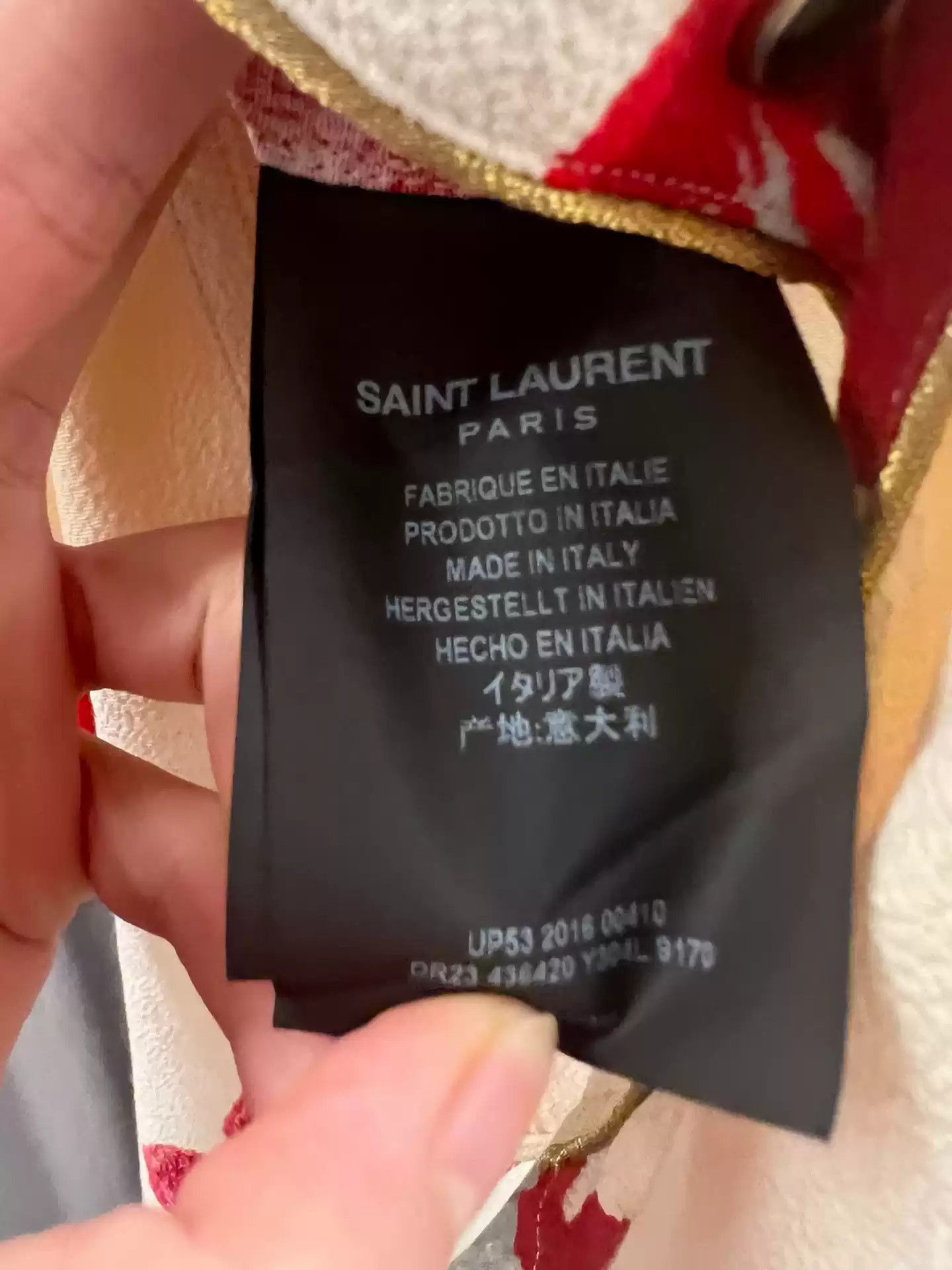 Saint Laurent Paris Saint Laurent 16Fw Flower Shirt Size S-2505 Size US S / EU 44-46 / 1 - 4 Thumbnail