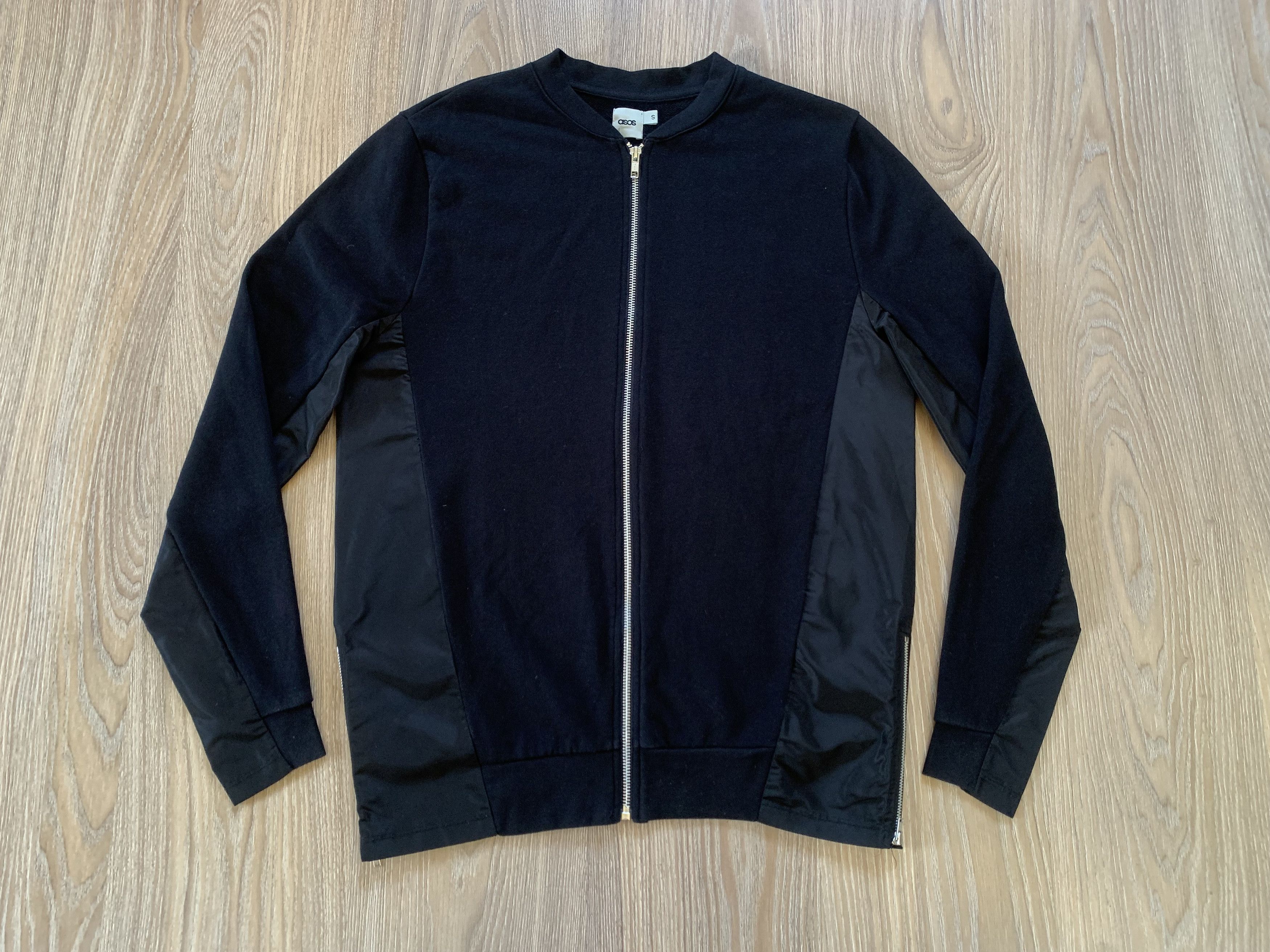 Asos ASOS Black Zip Olympic Jacket Size US S / EU 44-46 / 1 - 2 Thumbnail