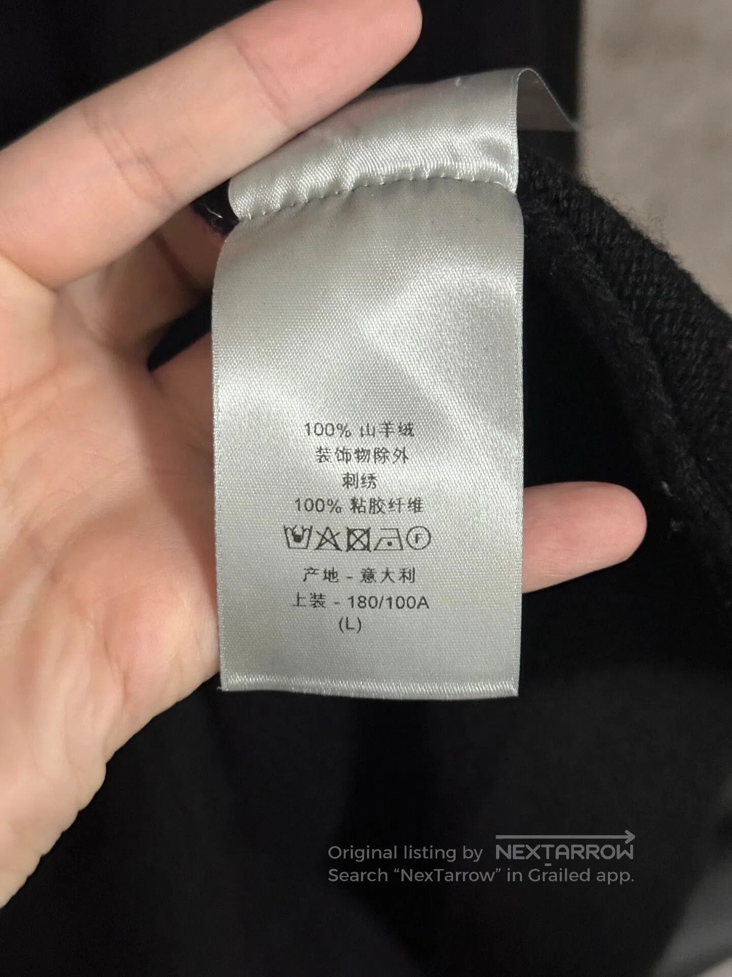 Dior dior embroidered logo cashmere sweater black. Size US L / EU 52-54 / 3 - 4 Thumbnail