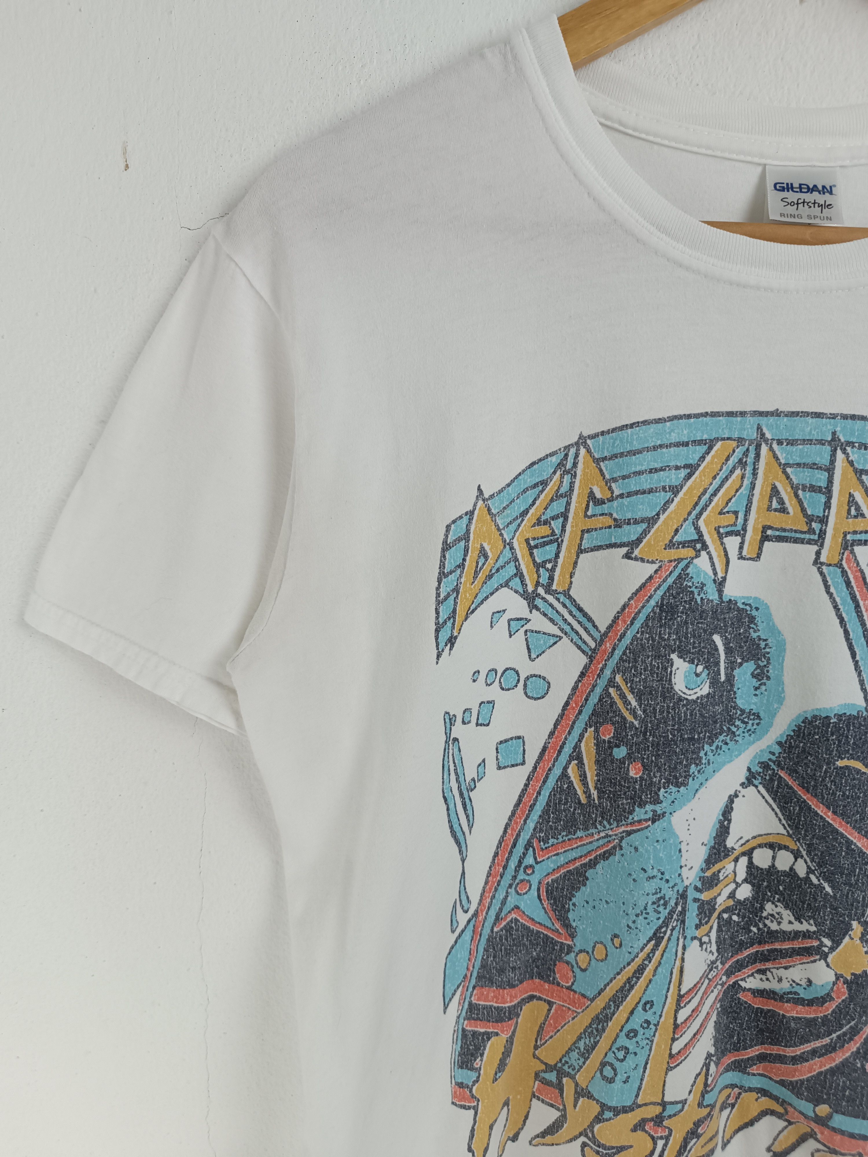 Vintage VINTAGE DEF LEPPARD HYSTERIA ROCK TEE journey scorpions kiss Size US M / EU 48-50 / 2 - 5 Thumbnail