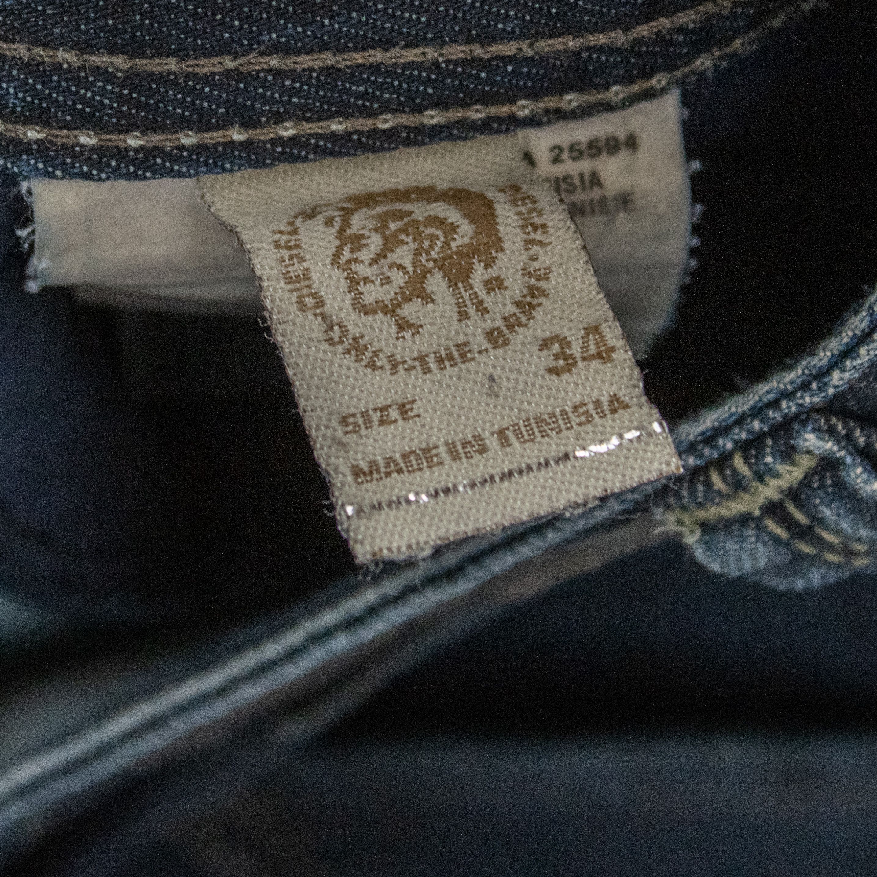 Diesel Y2K 00's Diesel Industry's Indigo Baggy Relax Denim Pant's Size US 36 / EU 52 - 10 Thumbnail