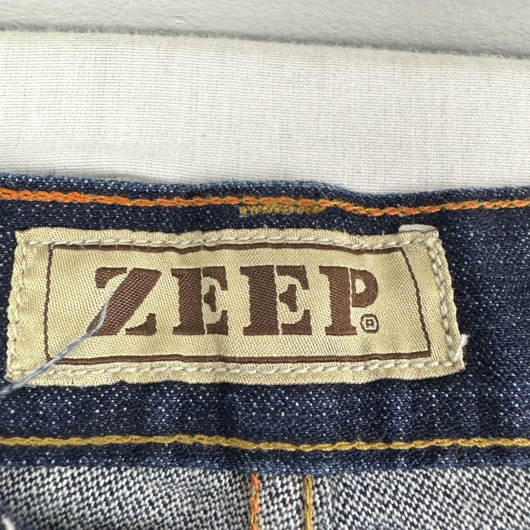 Vintage VINTAGE Zeep Jeans Men Adult 36x34 Baggy Hip Hop Embroidered Y2K Hipster Relaxed Jeans Blue 90s Grunge Straight Mens Size US 36 / EU 52 - 7 Thumbnail