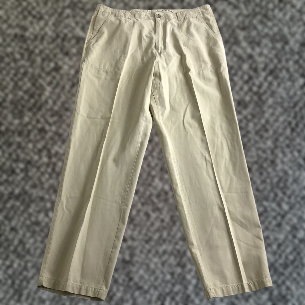 Tommy Bahama TOMMY BAHAMA RELAX Men's 40x33 Silk Blend Pants Beige 5 Pocket Casual Chino Straight Front Logo Pocket Regular Inseam 33in Size US 40 / EU 56 - 1 Thumbnail