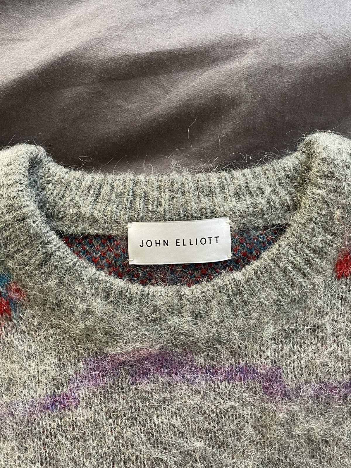 John Elliott John Elliot Mohair Jacquard Crewneck Sweater Size US M / EU 48-50 / 2 - 3 Thumbnail
