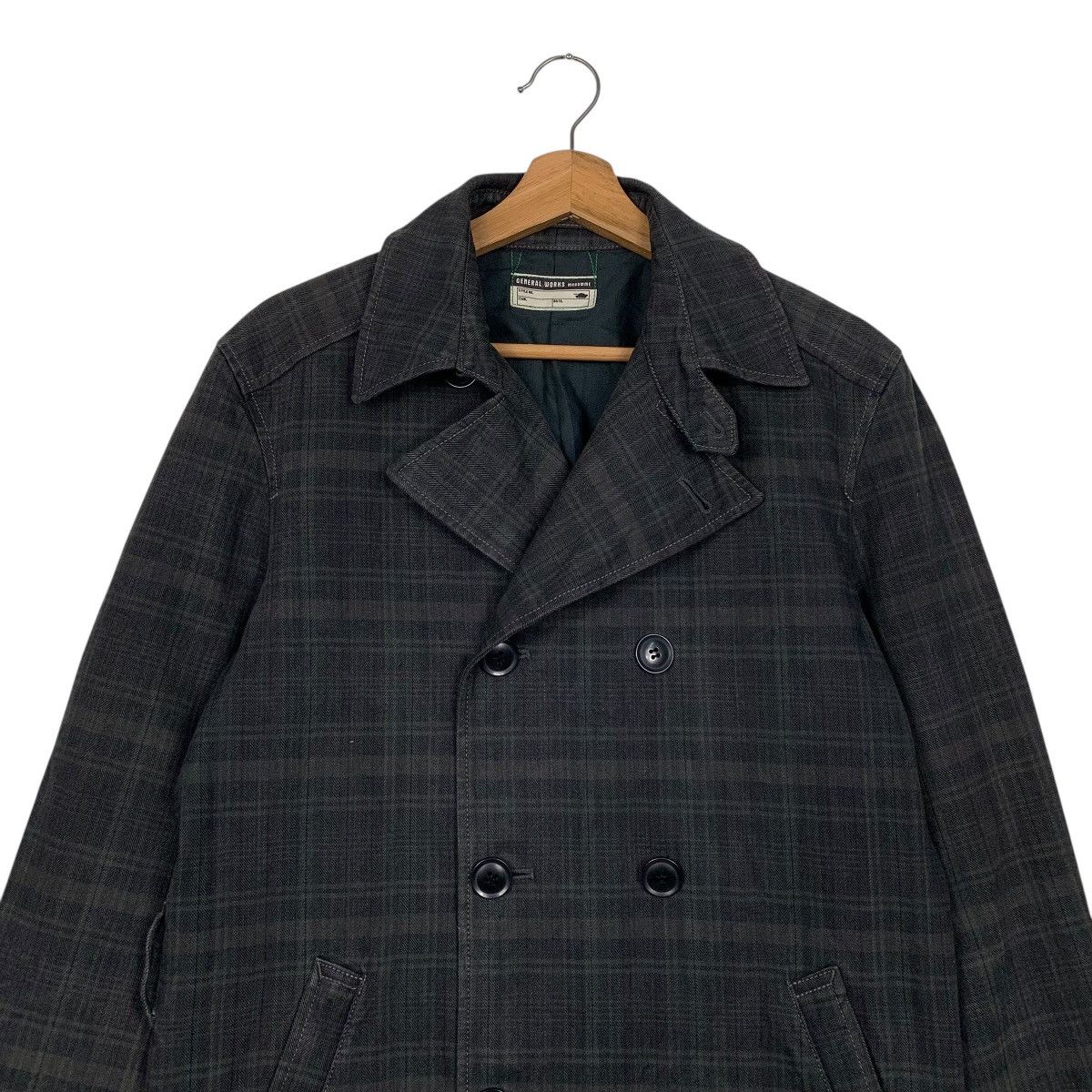 Michel Klein Michel Klein Homme Paris Tartan Double Breasted Coat Size US M / EU 48-50 / 2 - 2 Thumbnail