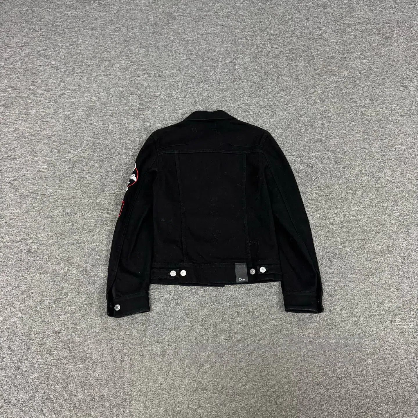 Dior Dior size 42 Rose embroidery badge denim jacket| Size L / US 10 / IT 46 - 2 Thumbnail
