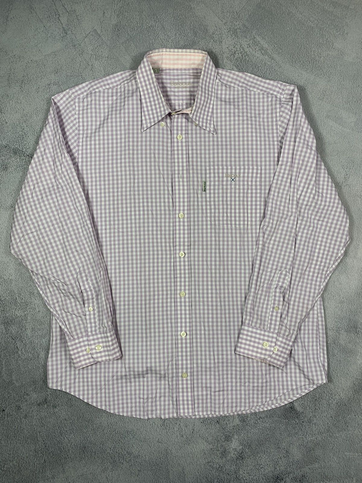 Barbour × Vintage Vintage Y2K Barbour button ups check shirt size XL Size US XL / EU 56 / 4 - 1 Thumbnail