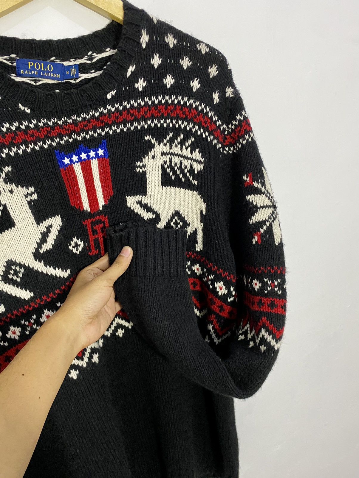 Polo Ralph Lauren × Ralph Lauren × Vintage 💥Aztec💥Ralph Lauren Classic Knitwear Size US L / EU 52-54 / 3 - 11 Thumbnail