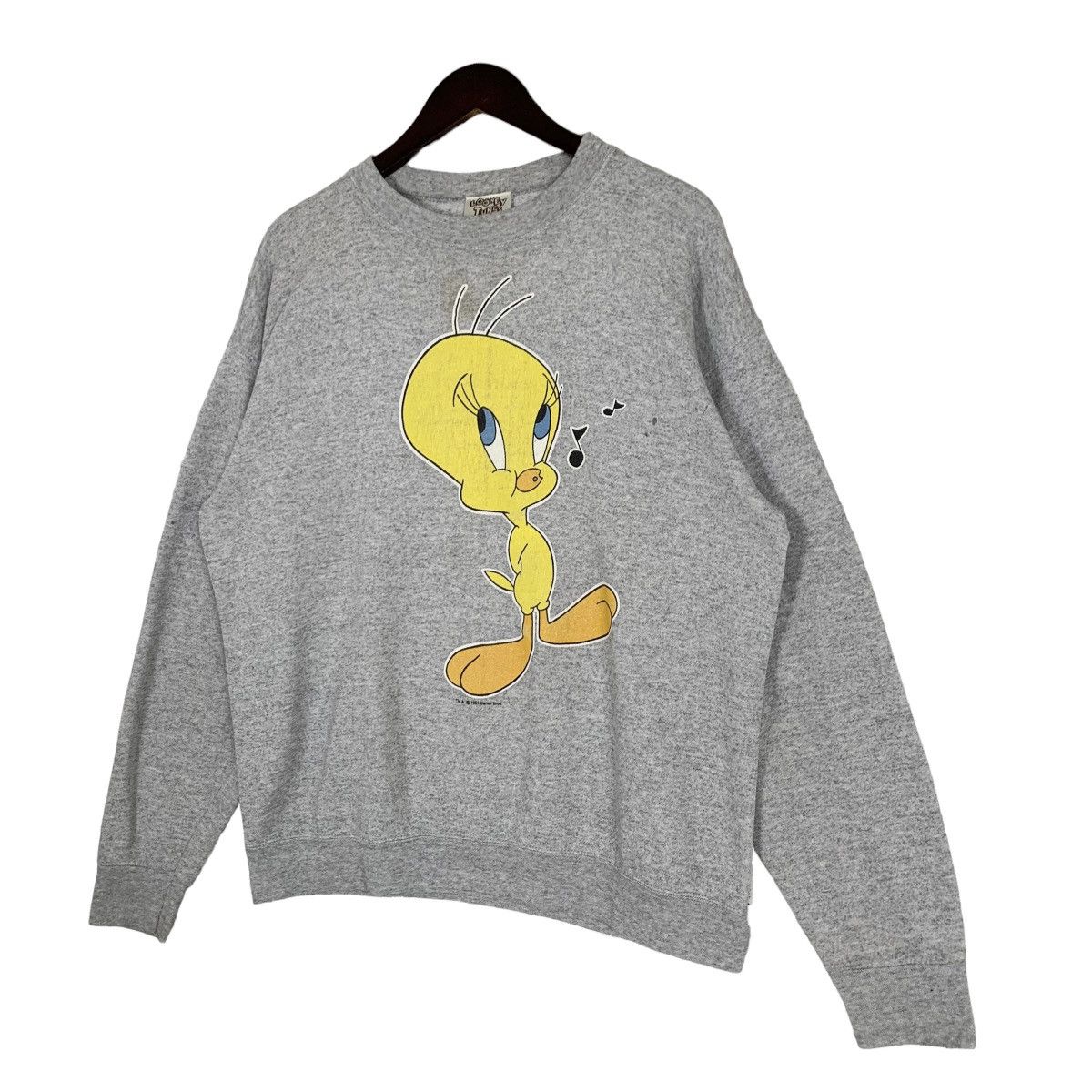 Cartoon Network × Vintage Vintage 90s Looney Tunes Tweety Bird Cartoon Sweatshirt Size US L / EU 52-54 / 3 - 6 Thumbnail