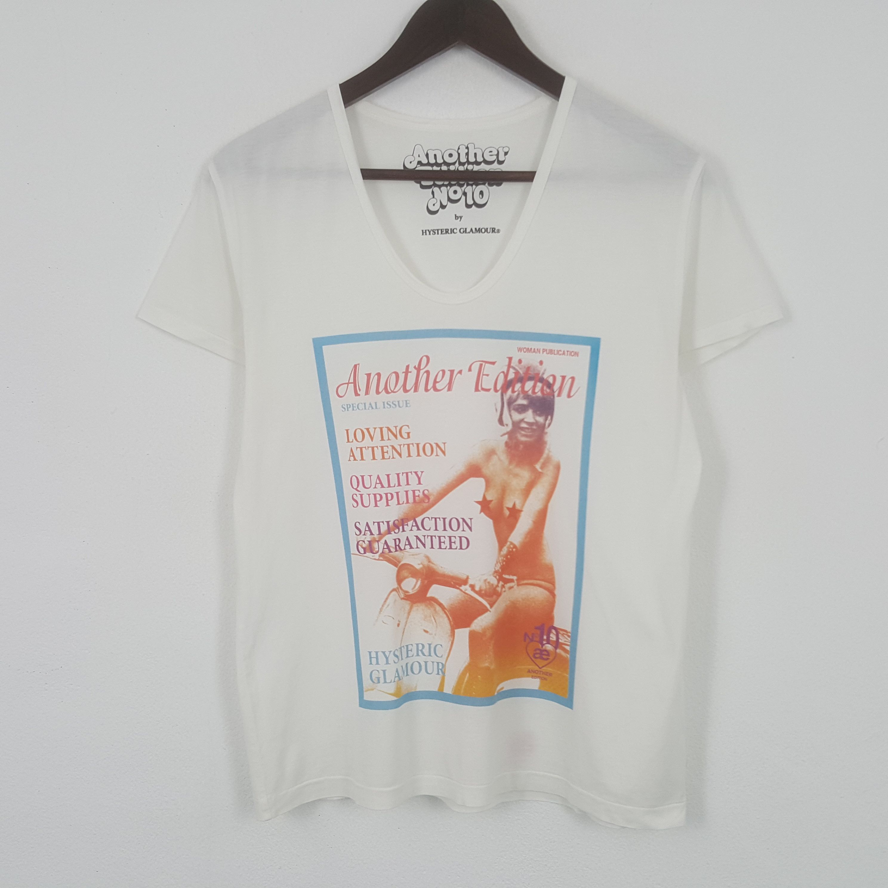 Hysteric Glamour × Japanese Brand × Vintage Vintage Hysteric Glamour Magazine Tshirt Size M / US 6-8 / IT 42-44 - 1 Thumbnail