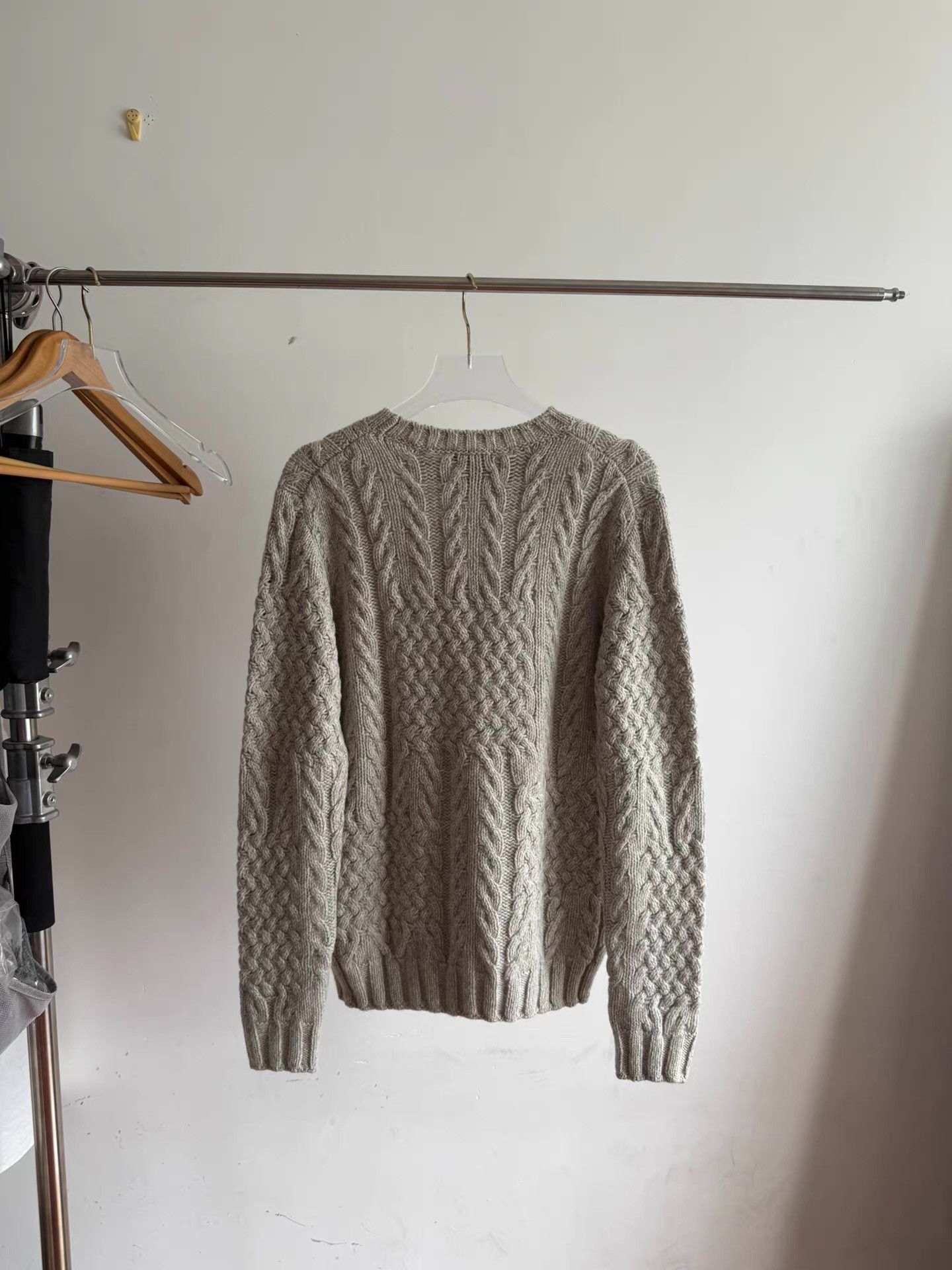 A.P.C. A.P.C Grey Chunky Wool Sweater Q17 Size US M / EU 48-50 / 2 - 3 Thumbnail