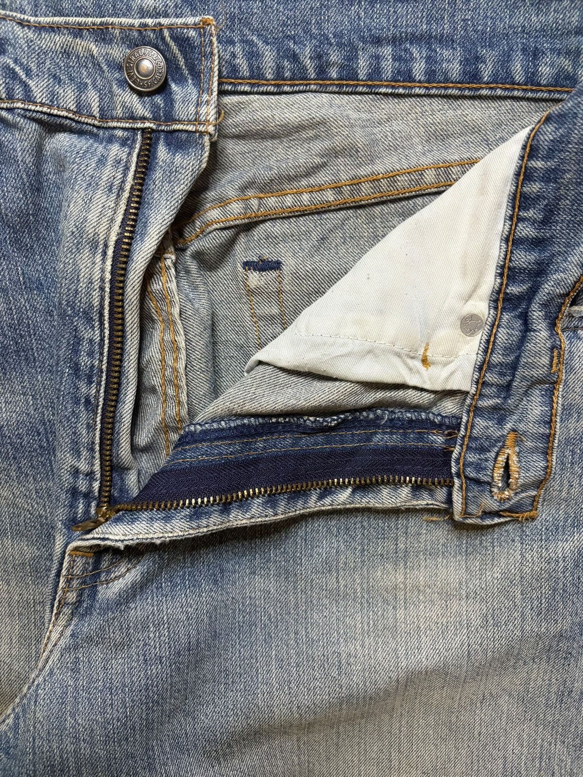 Levi's Vintage 90s Levis 512 Mud Wash Grunge Ripped Baggy Jeans Size US 33 - 9 Thumbnail