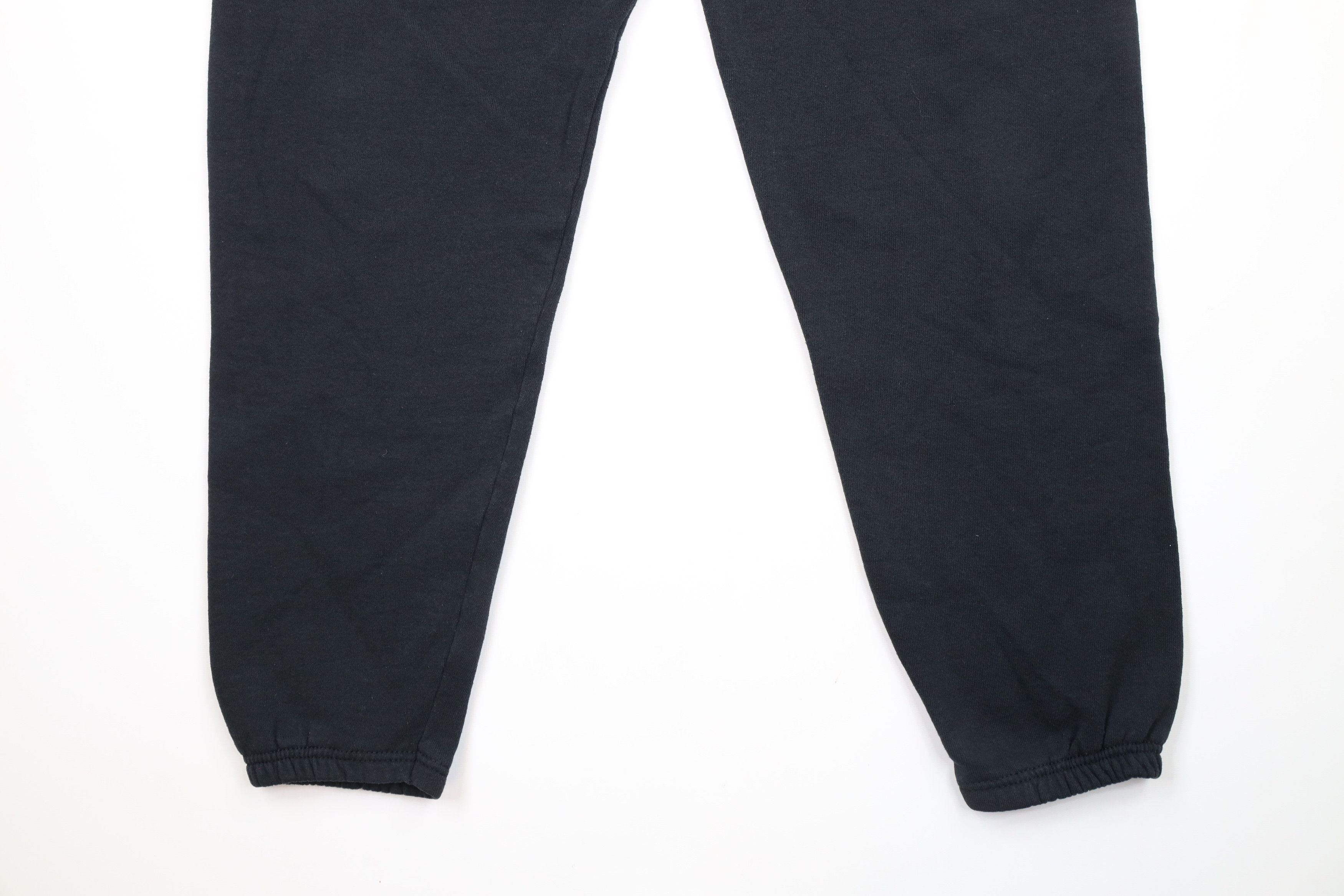 Vintage Vintage 90s Streetwear Cuffed Sweatpants Joggers Pants Black Size US 38 / EU 54 - 4 Thumbnail