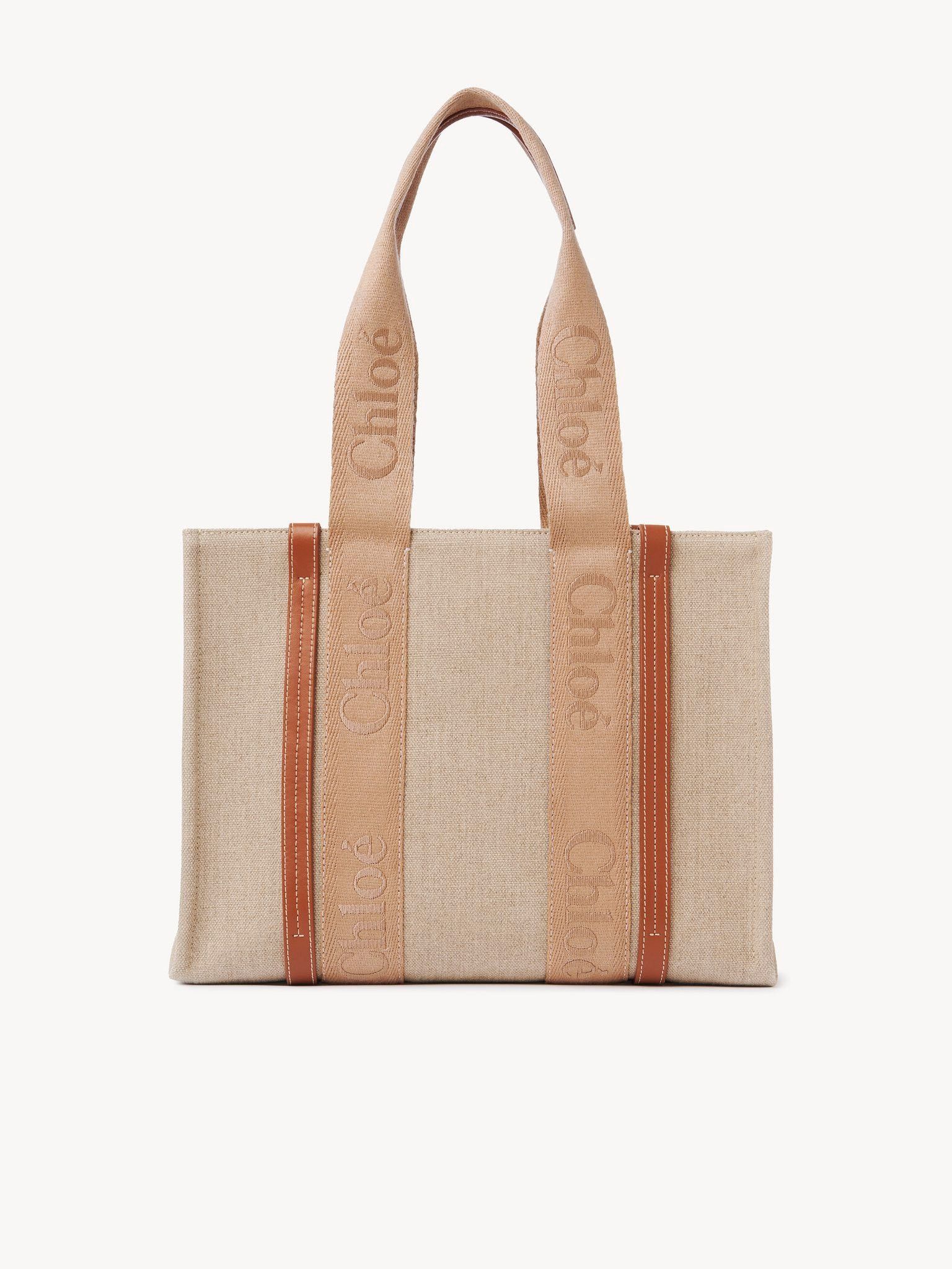 Chloe o1loc1c10425 Size: OS / Woody Medium Tote Bag in Soft Tan Size ONE SIZE - 5 Thumbnail