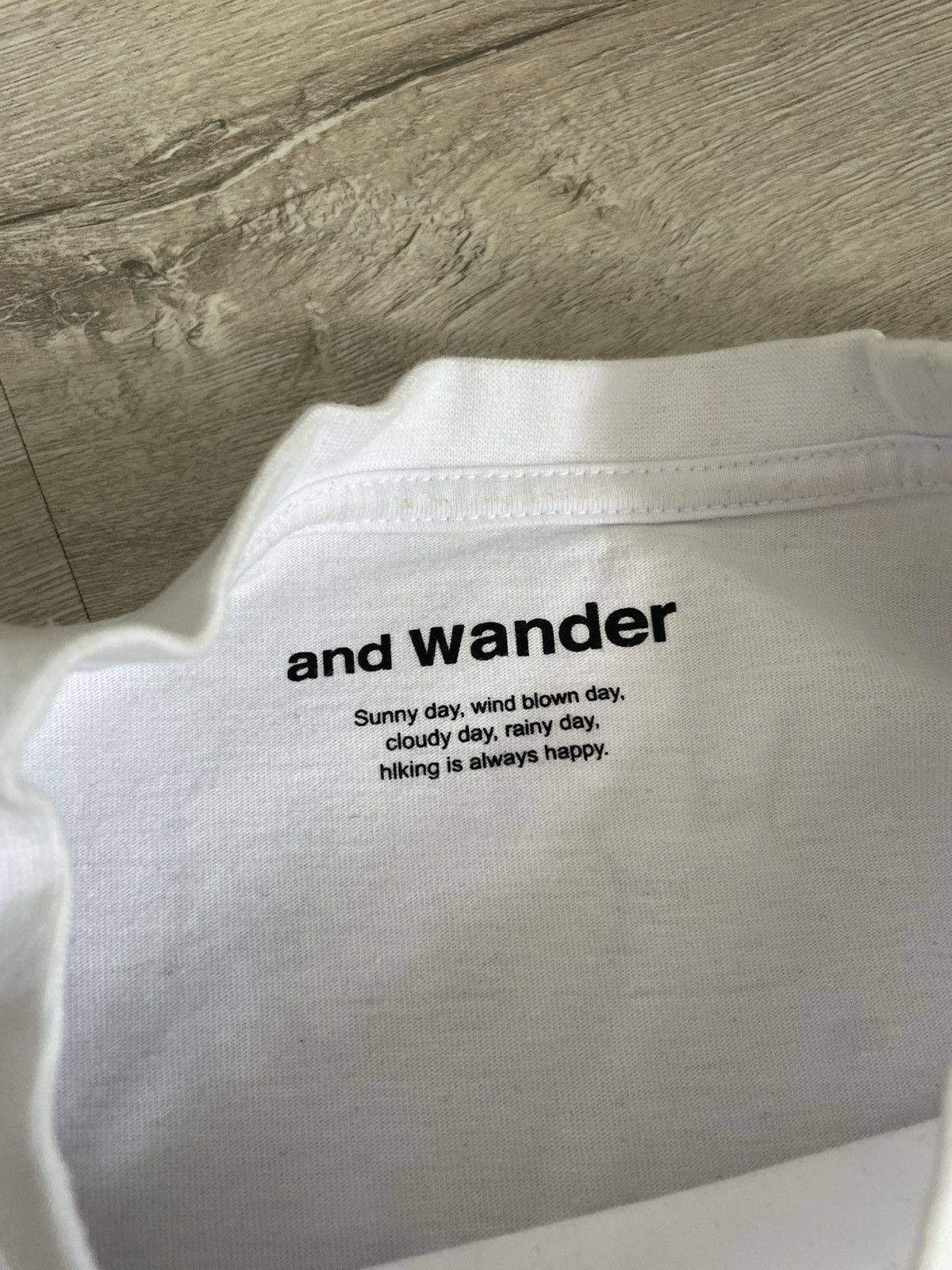 And Wander Rare and Wander Big Logo T-shirt Outdoor Streetwear Tee Size US XL / EU 56 / 4 - 5 Thumbnail
