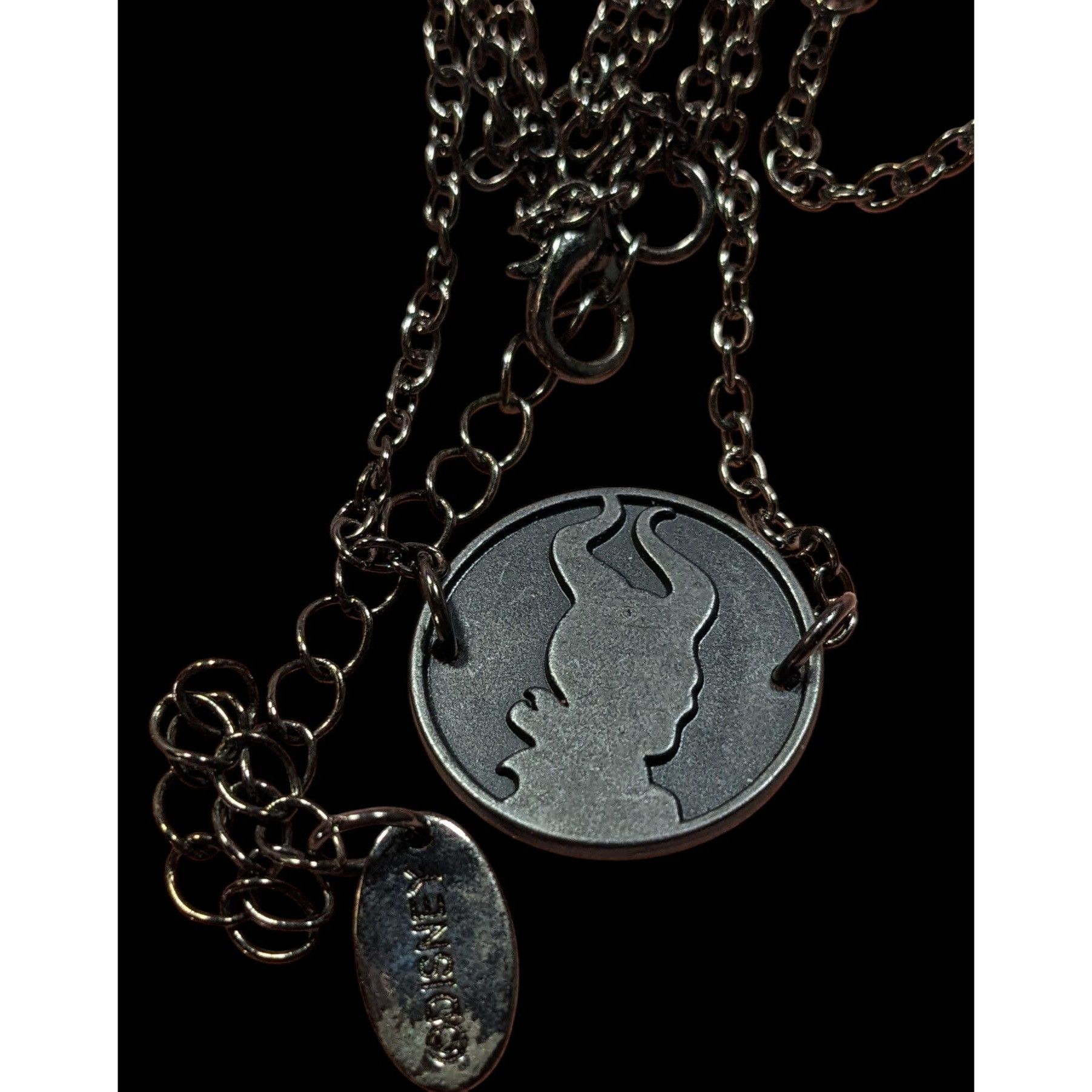 Disney Disney Maleficent Black Cameo Pendant Necklace Size ONE SIZE - 5 Thumbnail