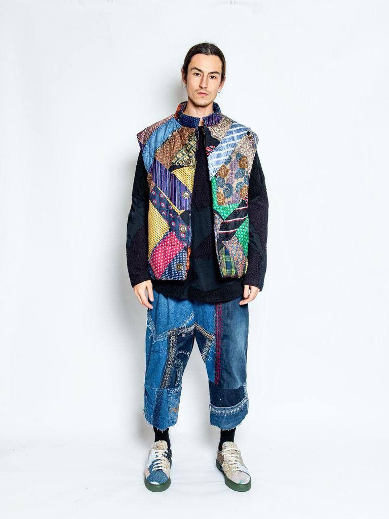 By Walid By Walid Patchwork Vest Gilet Size US L / EU 52-54 / 3 - 9 Thumbnail