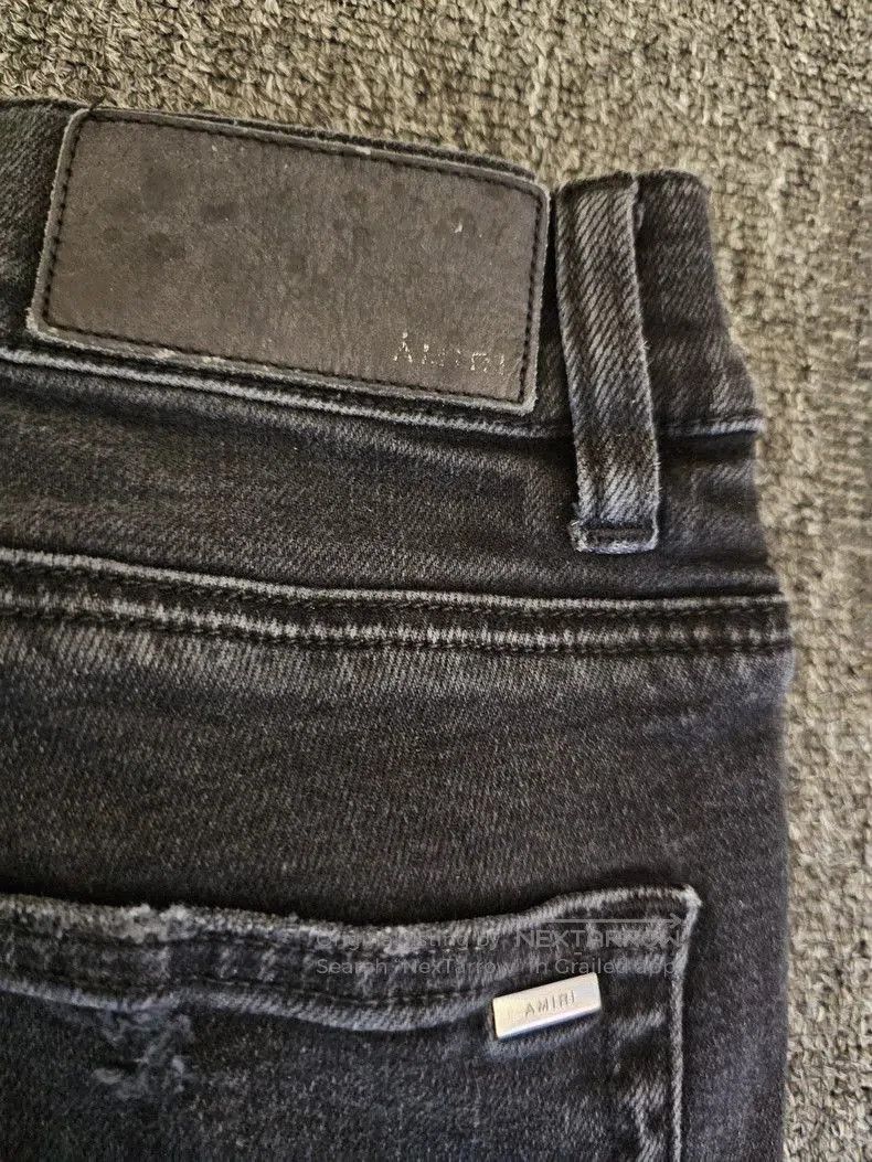 Amiri Amiri Distressed Black Denim Jeans. Size US 31 - 5 Thumbnail