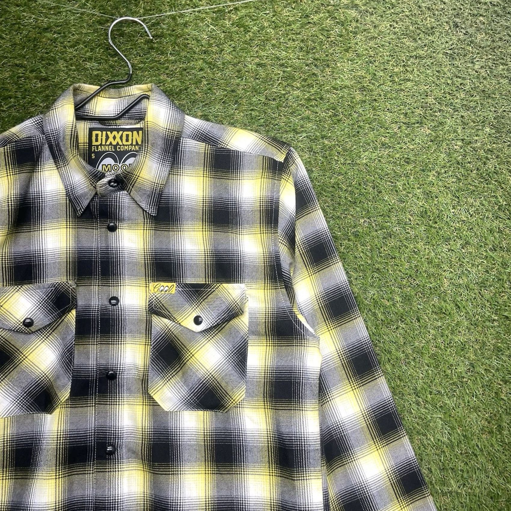 Vintage Dixxon Flannel Moon Eyes Shirt Mens Small Yellow Plaid Snap Button Long Sleeve Size US S / EU 44-46 / 1 - 2 Thumbnail