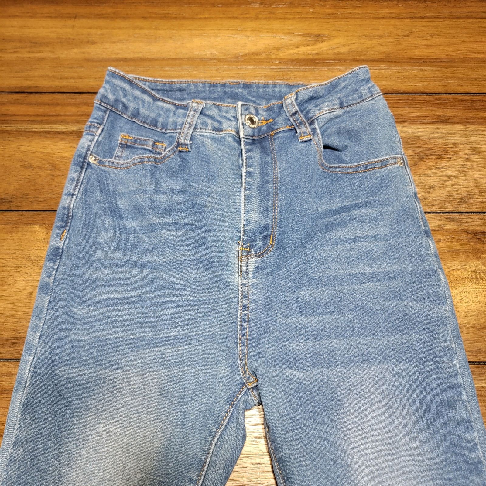 Shein Shein Denim Flare Jeans w/ Raw Hem - Size Small 4 Size 22" - 2 Thumbnail