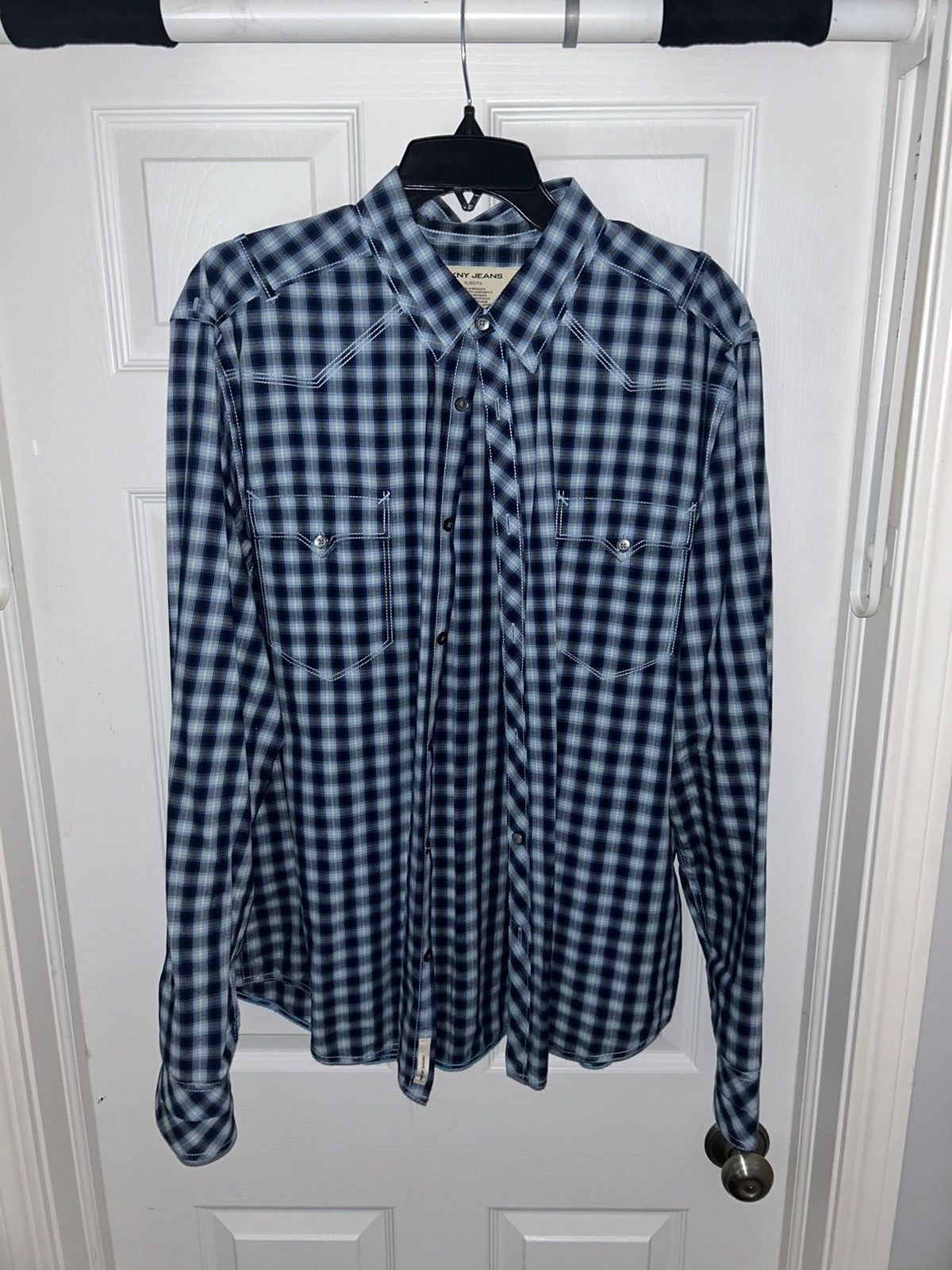 DKNY DKNY Jeans Double Breast pocket Button Up Size US XL / EU 56 / 4 - 1 Thumbnail