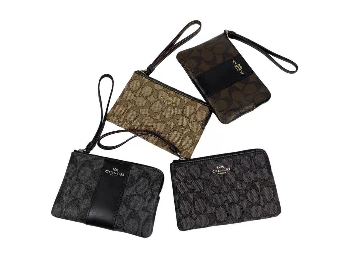Coach COACH Signature Logo Print Clutch Wallet J31 Size ONE SIZE - 1 Thumbnail