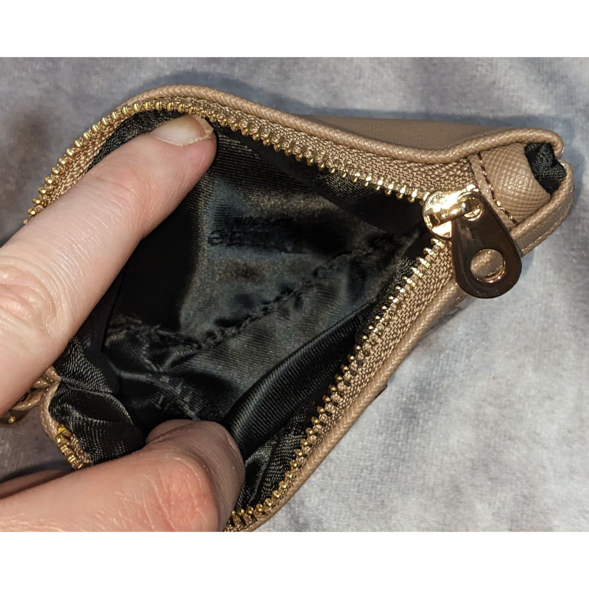 Dune London Dune London Womens Snake Print Zip Pouch With Gold Chain & Z Size ONE SIZE - 3 Thumbnail