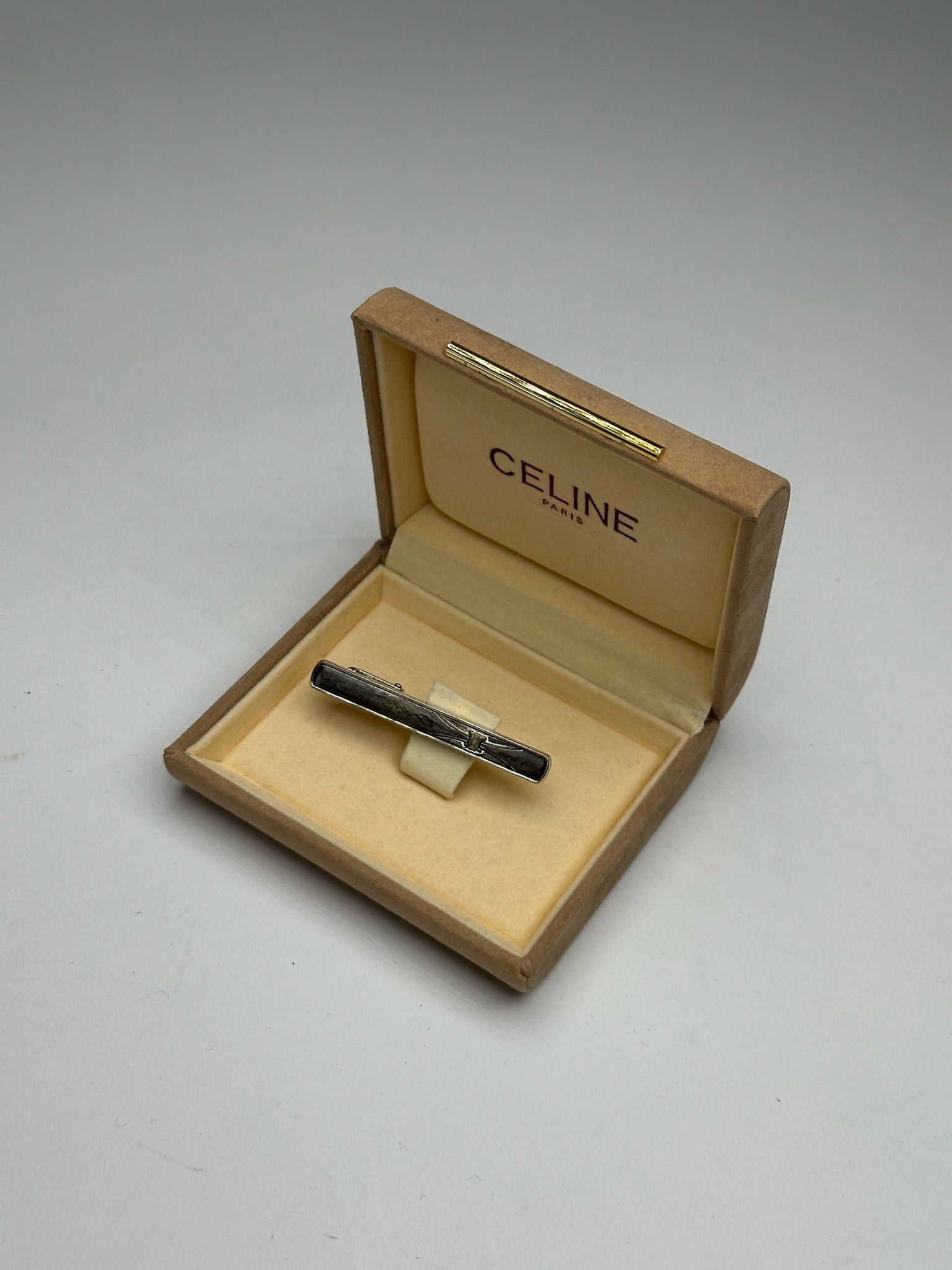 Celine Vintage Paris Tie/money Clamp Silver Size ONE SIZE - 1 Thumbnail