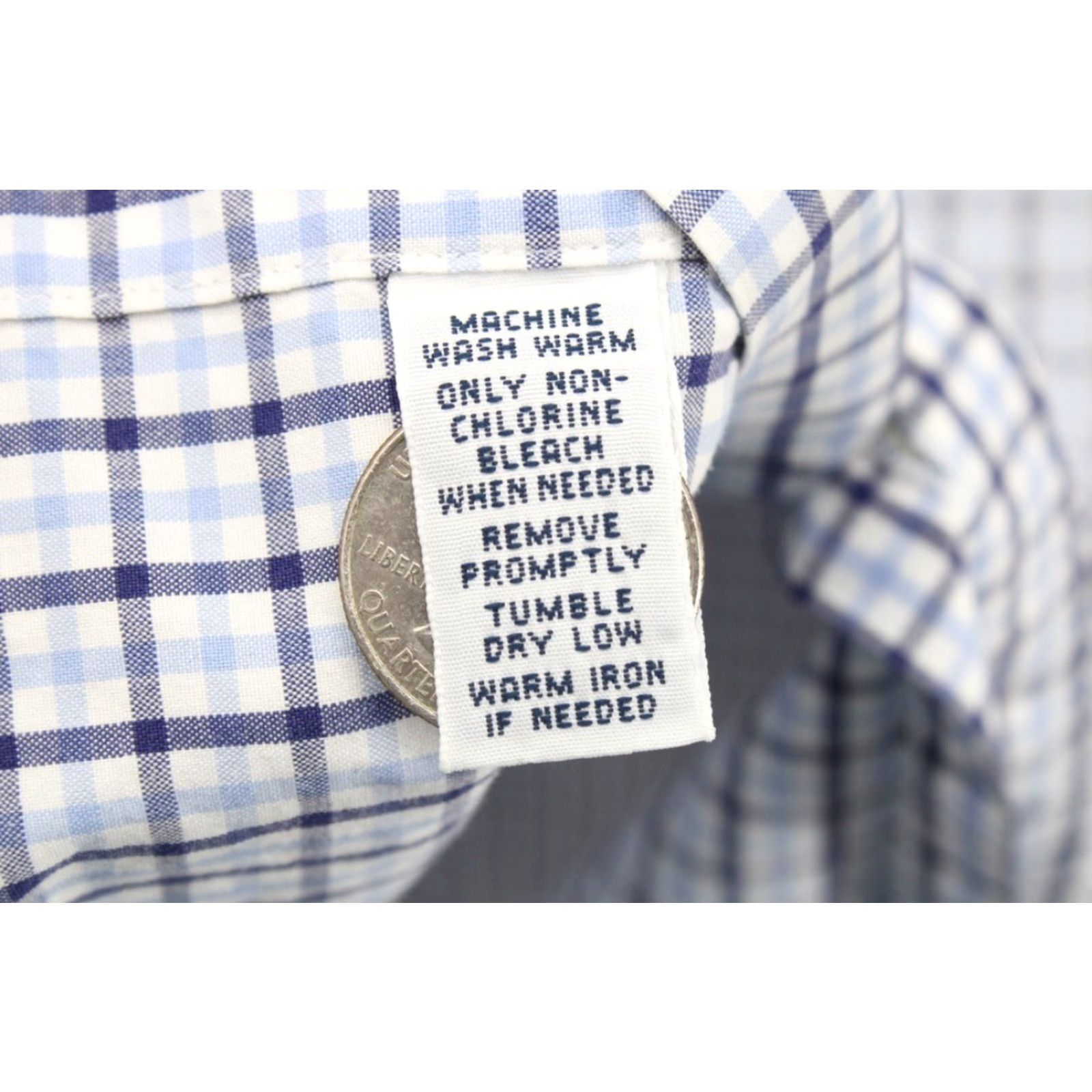 Polo Ralph Lauren VINTAGE Polo Ralph Lauren Shirt Men's Medium Blue Gingham Check Blue Pony Preppy VTG Size US M / EU 48-50 / 2 - 3 Thumbnail