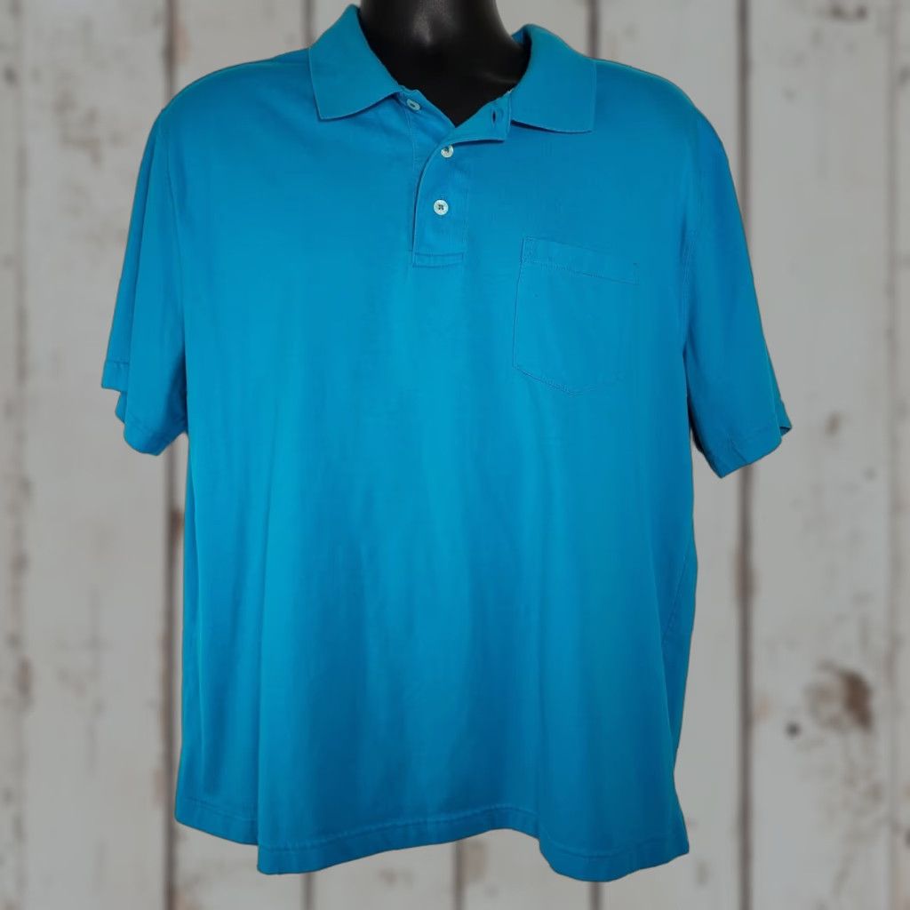 Vintage Saddlebred Shirt Polo Golf Light Blue XL Short Sleeve Mens Regular Blue 60% Cotton 40% Polyester Polo Shirt Size US XL / EU 56 / 4 - 1 Thumbnail